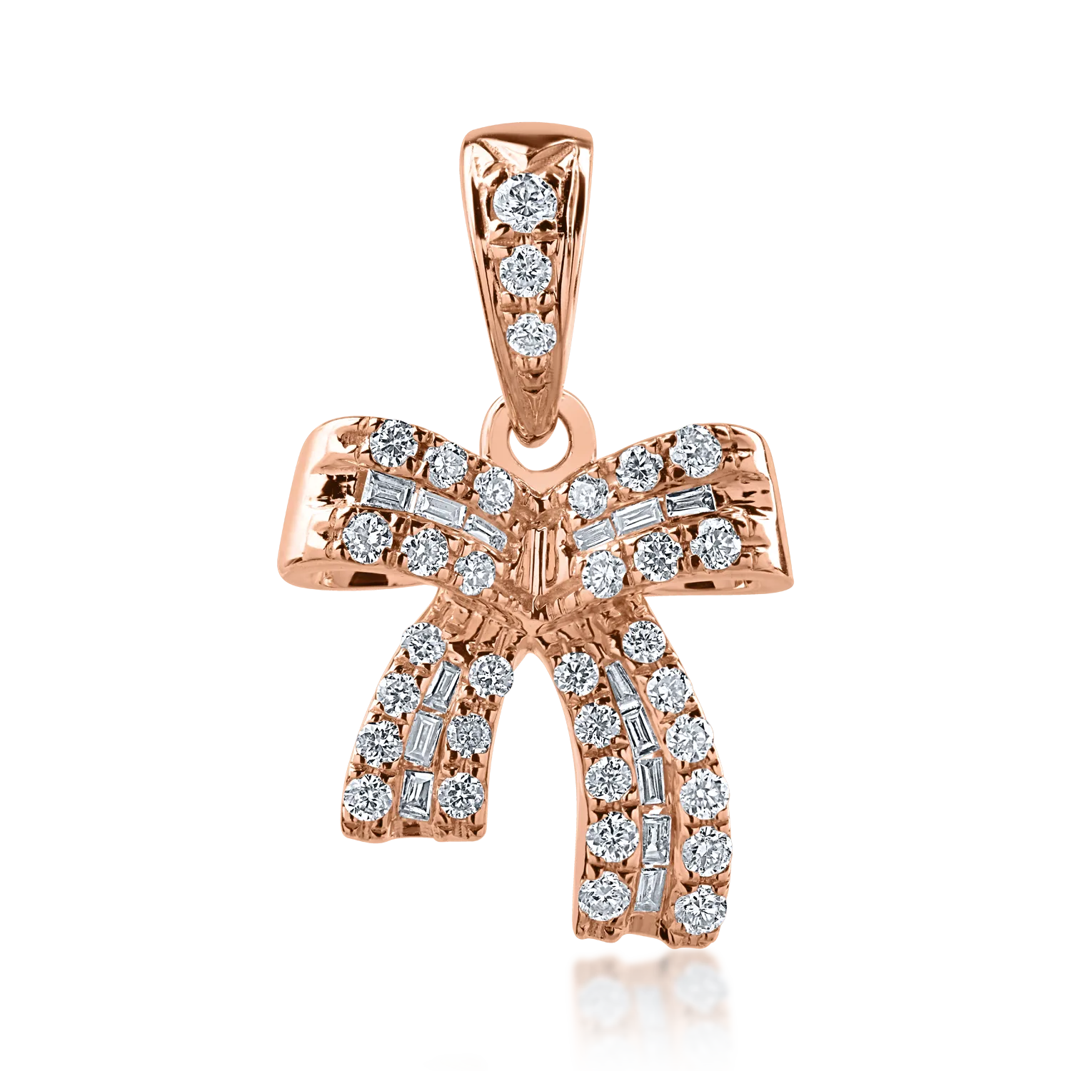 Rose gold pendant with 0.18ct diamonds