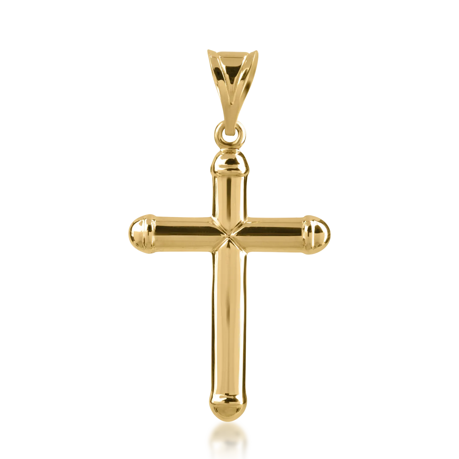 Zawieszka w kształcie krzyża z żółtego złota