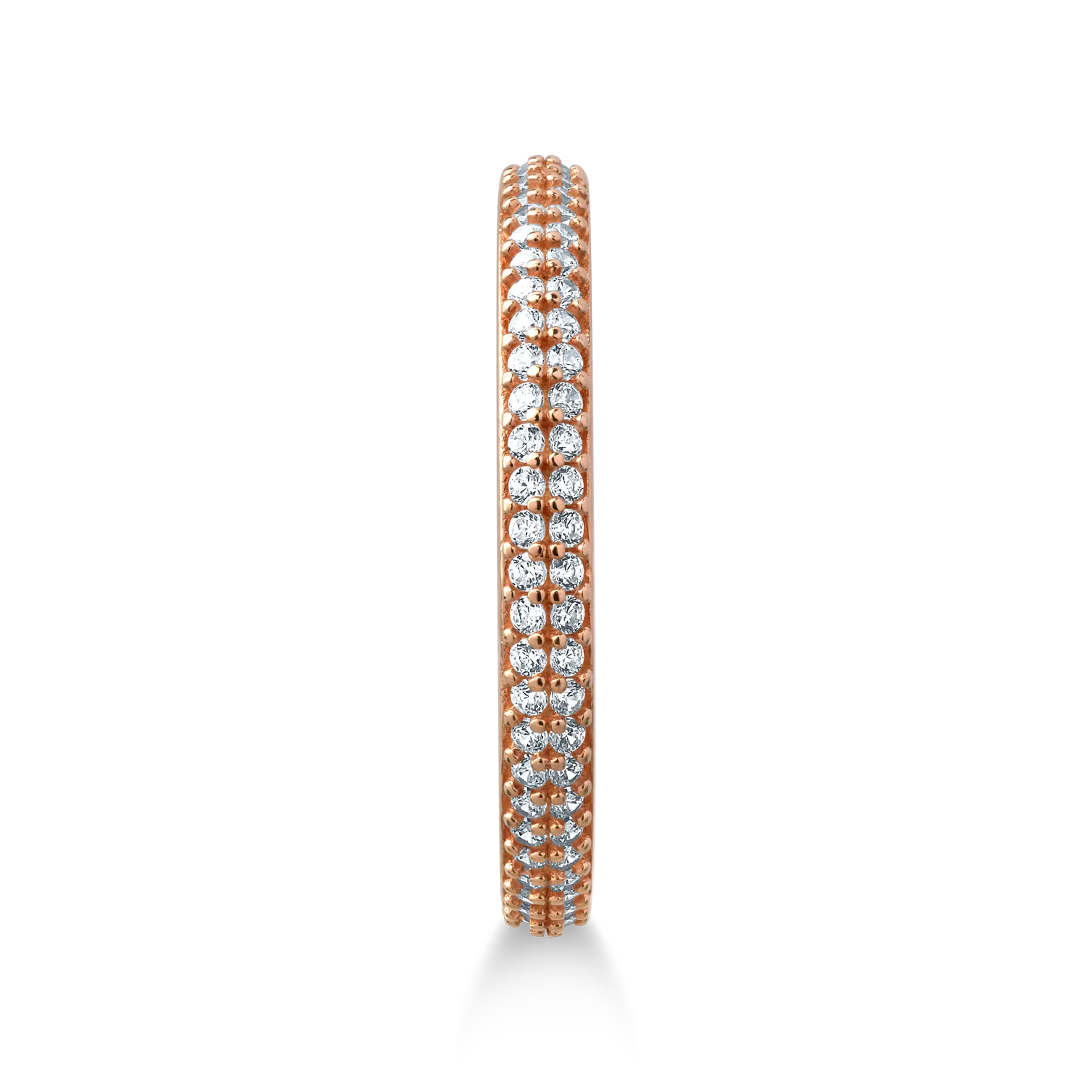 Eternity ring in rose gold