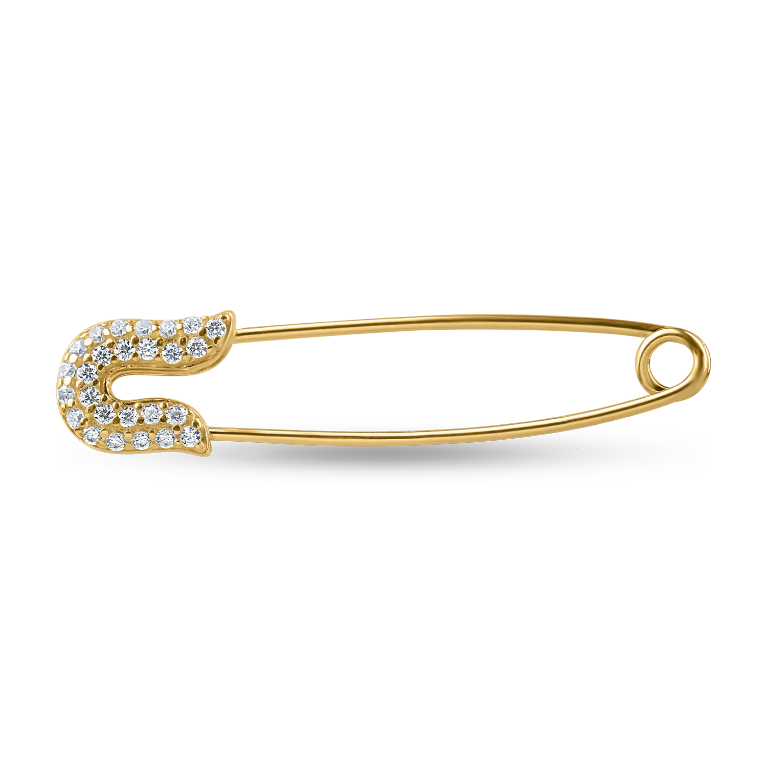 Yellow gold brooch