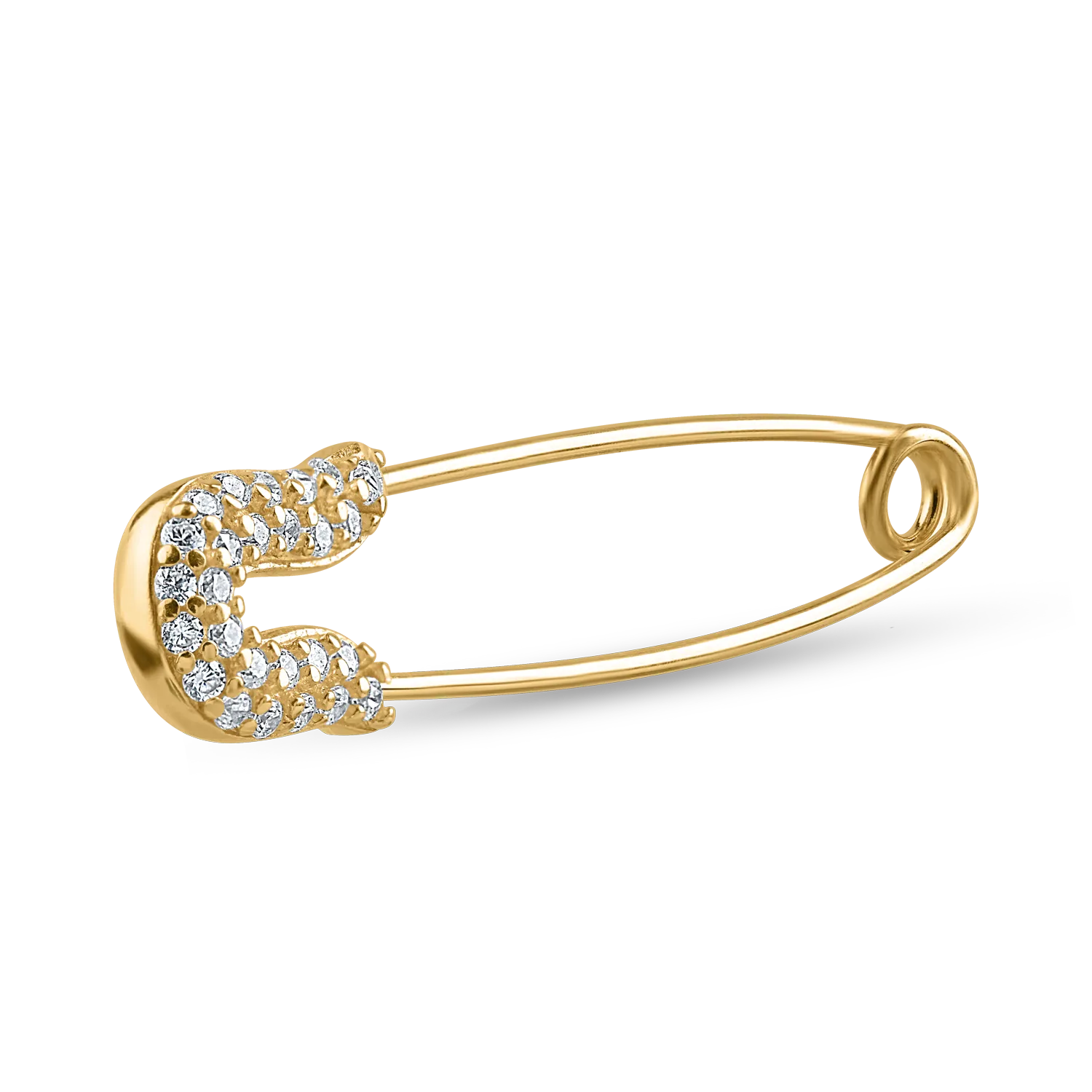 Yellow gold brooch