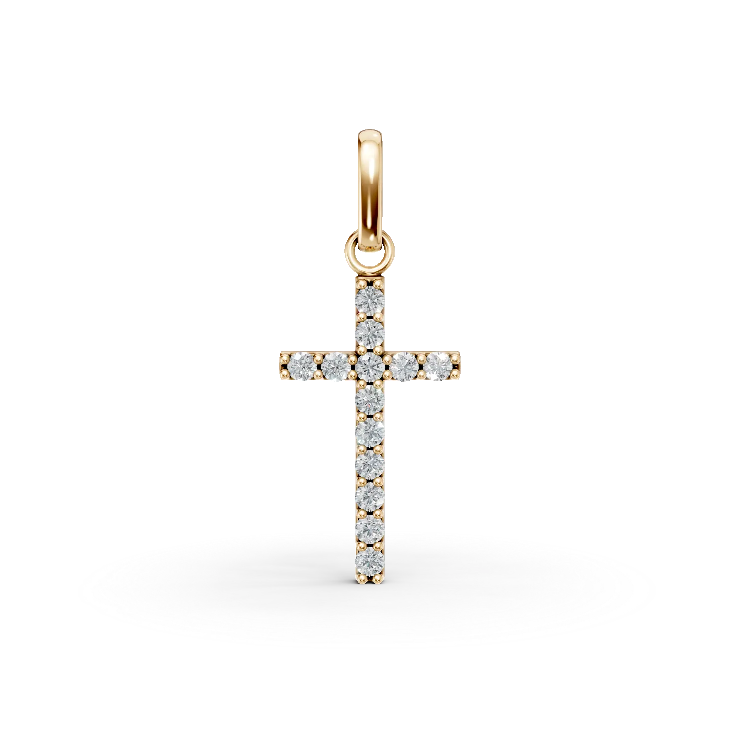 Teilor Pandantiv cruce din aur galben