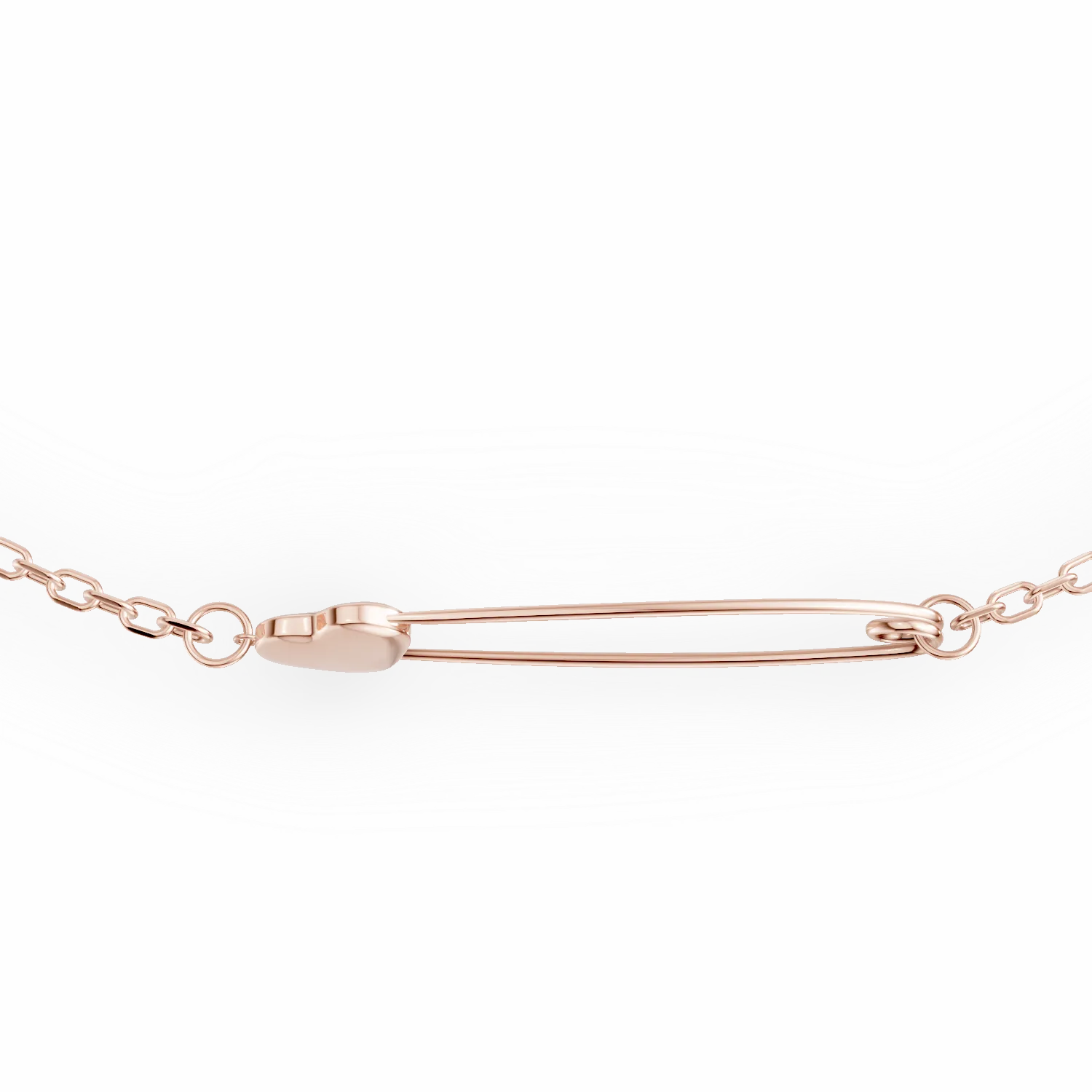 Bransoletka serce w kolorze różowego złota