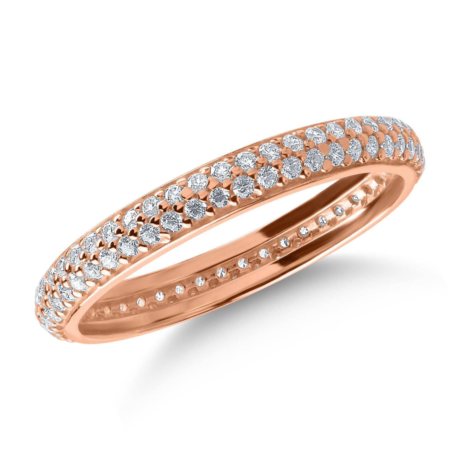 Eternity ring in rose gold