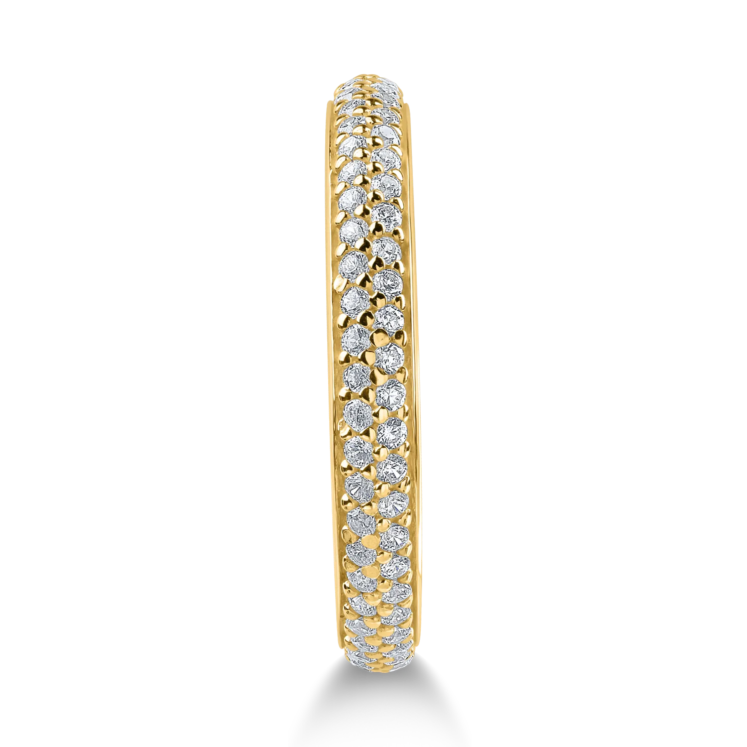 Eternity ring in yellow gold