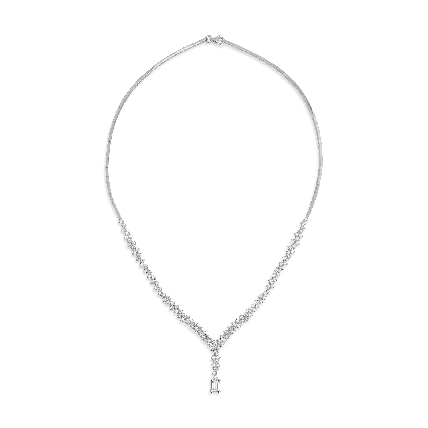 White gold necklace