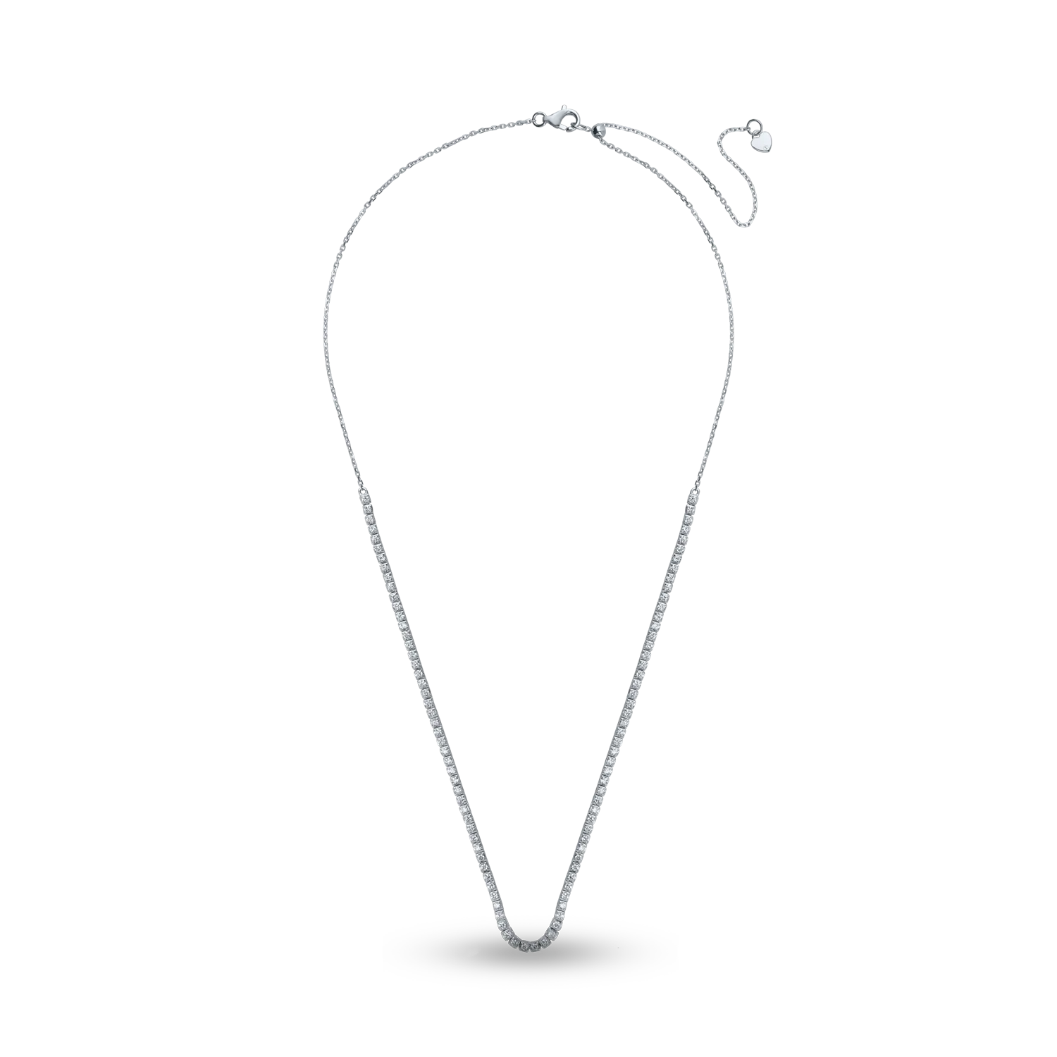 Colier tennis din aur alb cu diamante de 1.03ct-158923