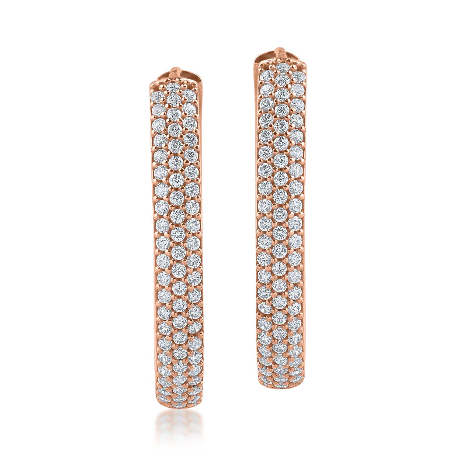 Rose gold earrings