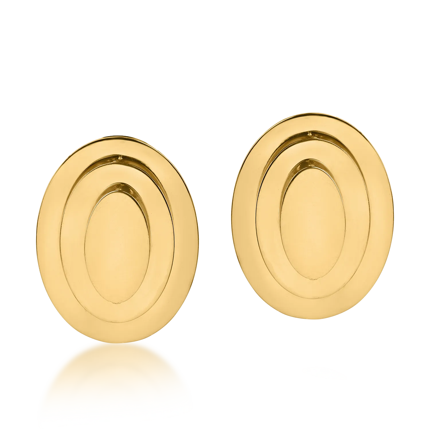 Yellow gold earrings