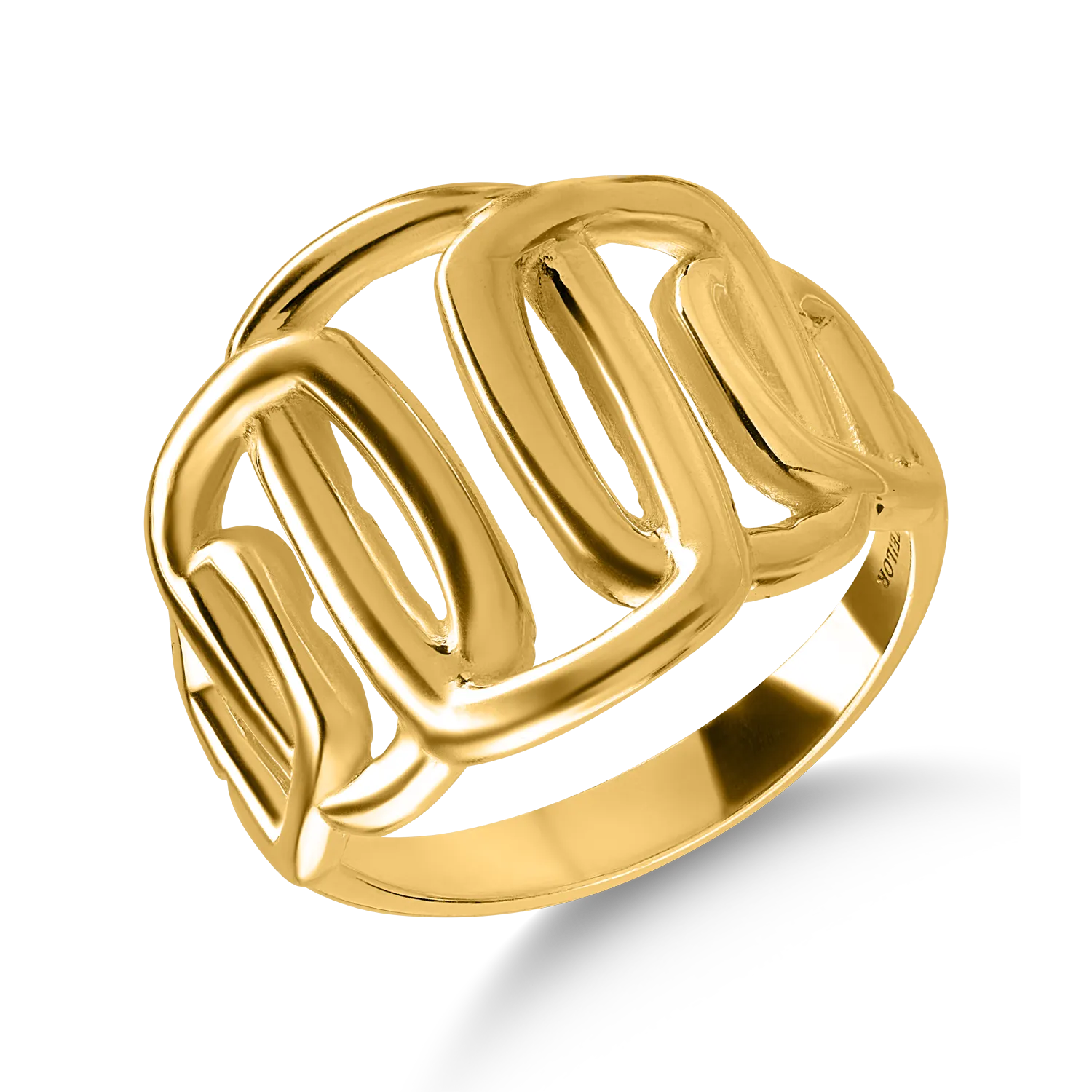 Yellow gold ring