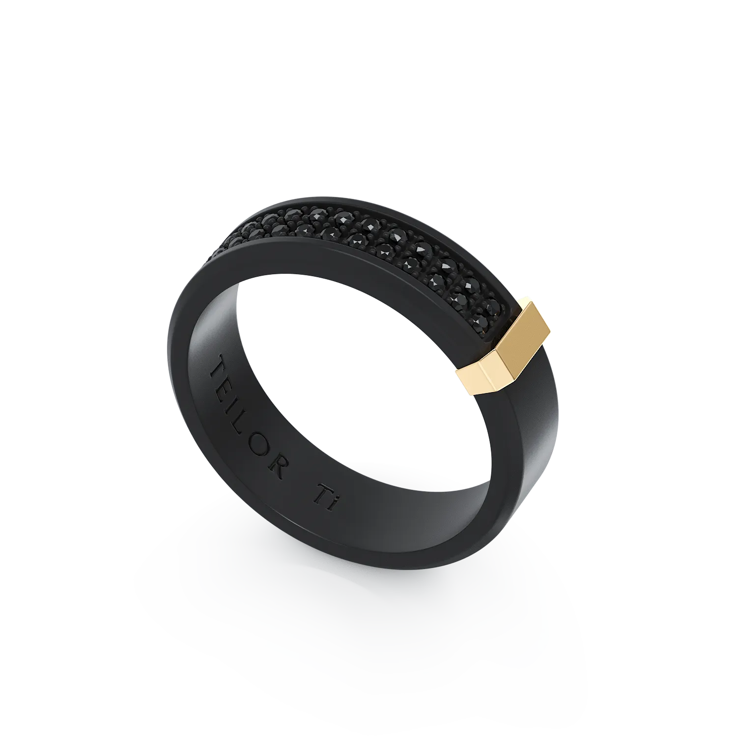 Inel Skyline Sleek Black - Imagine 2