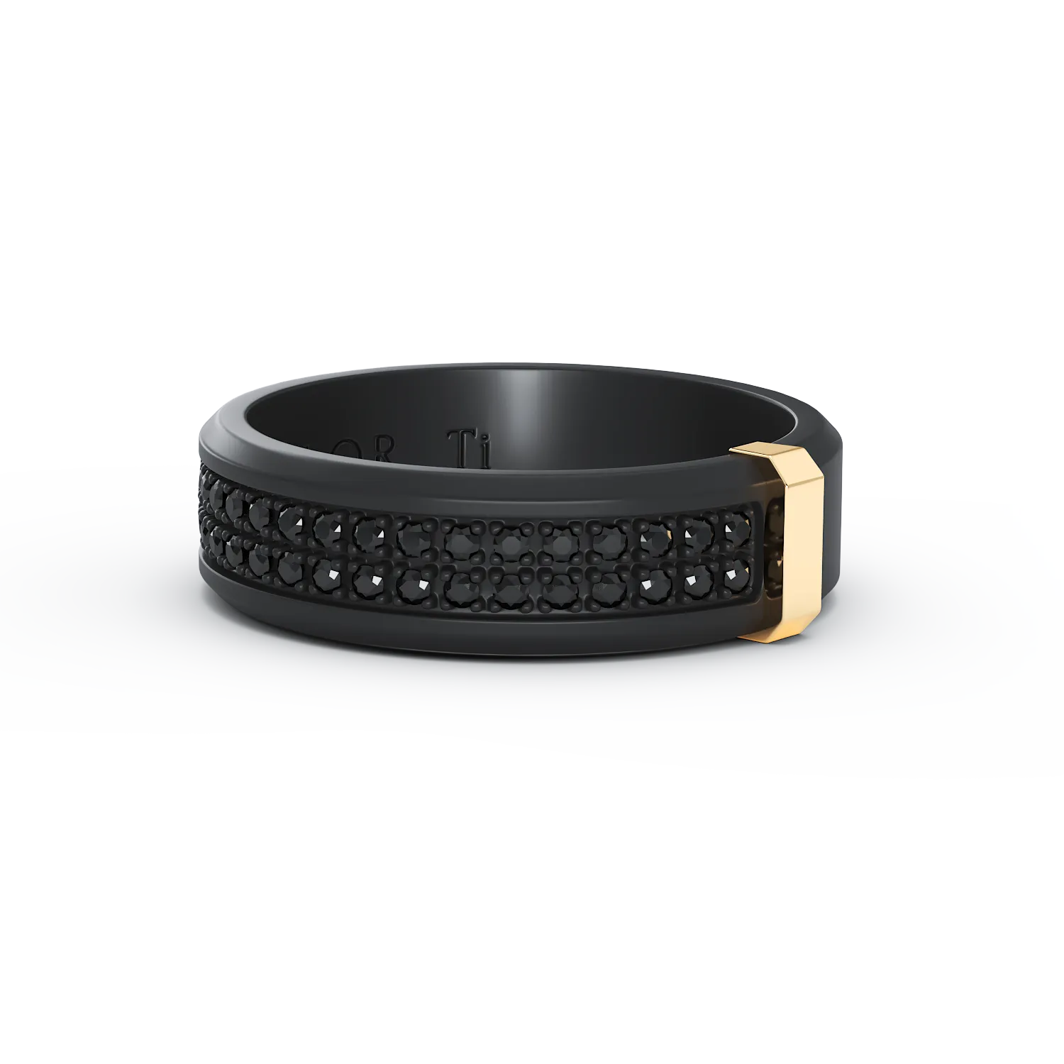 Inel Skyline Sleek Black - Imagine 3