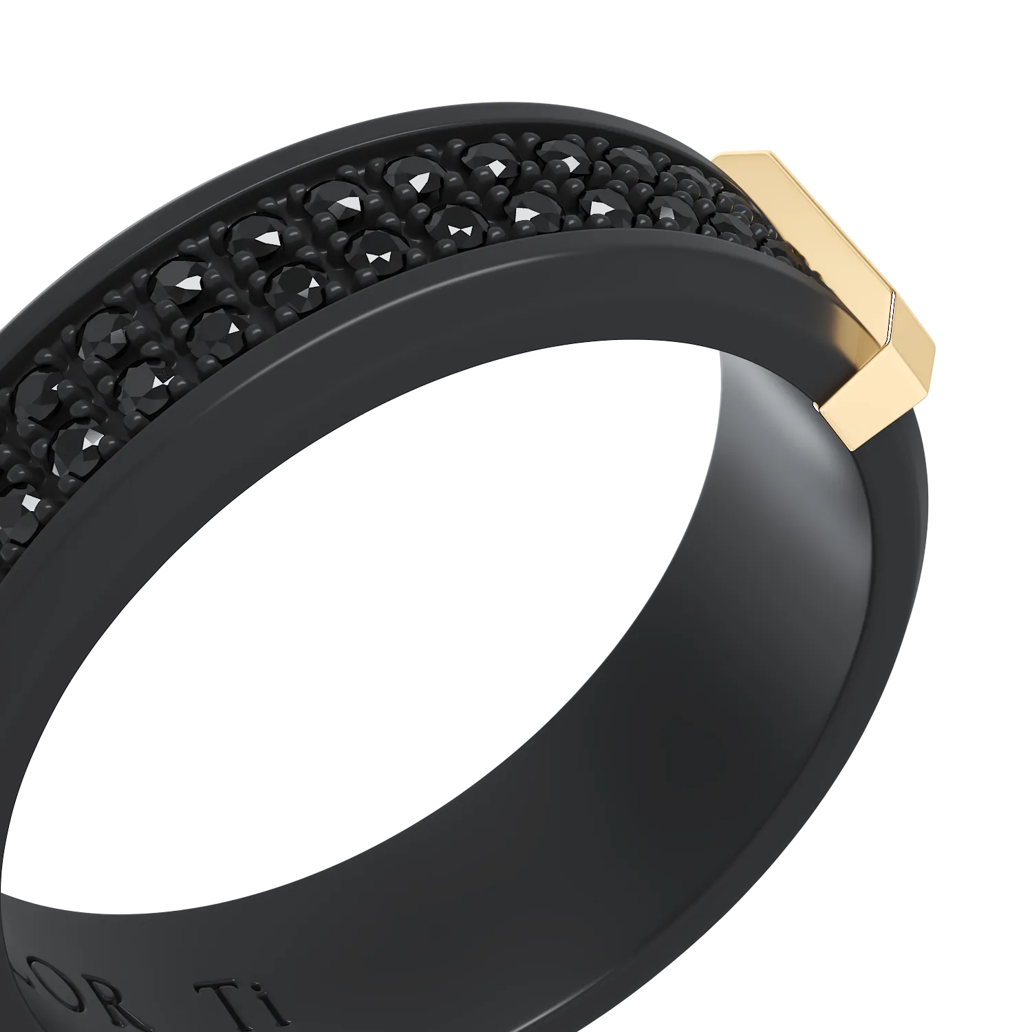 Inel Skyline Sleek Black - Imagine 4