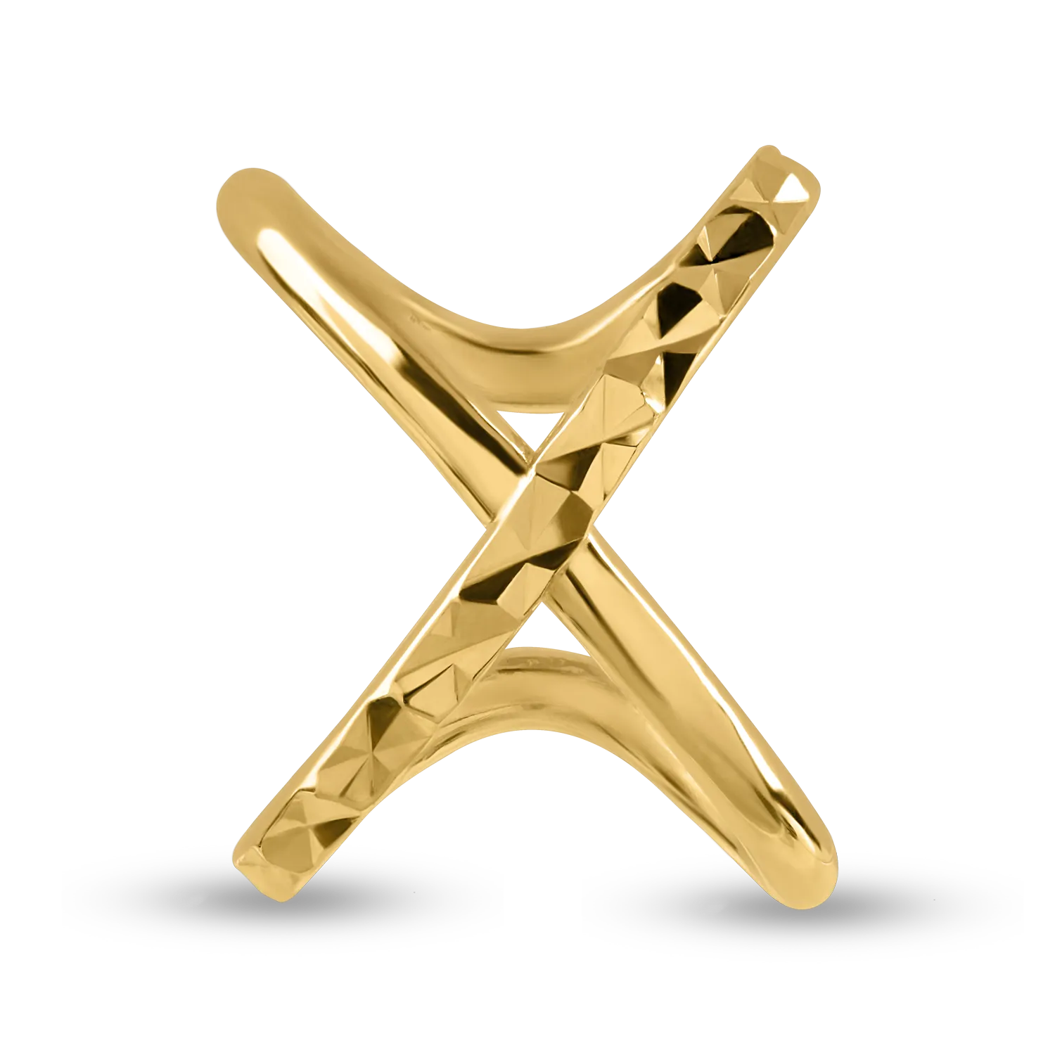 Cercel ear cuff din aur galben-159301