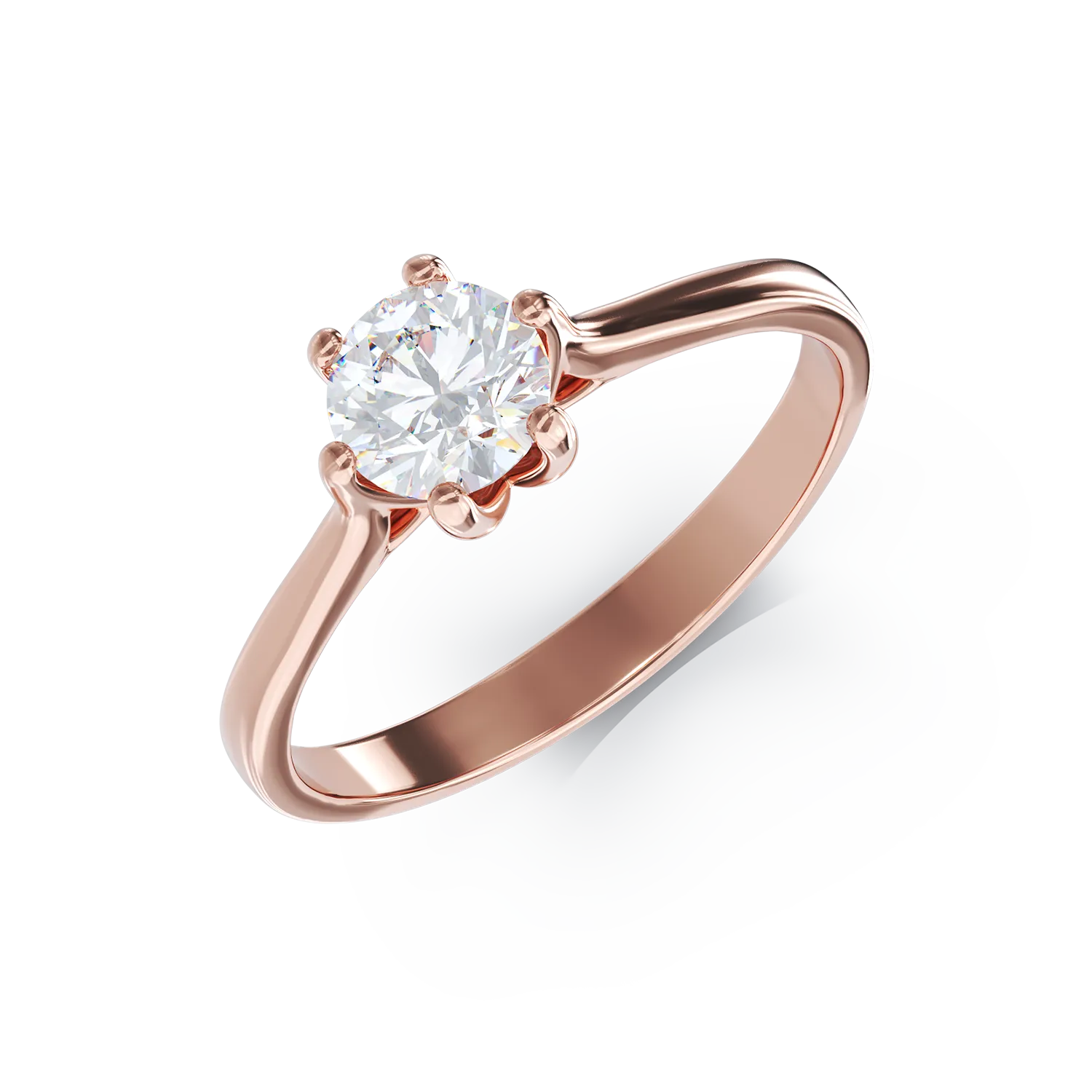 Rose gold engagement ring