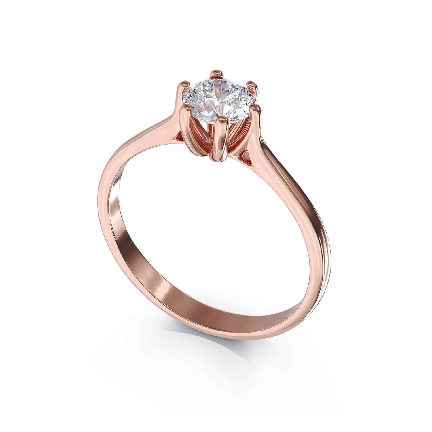 Rose gold engagement ring