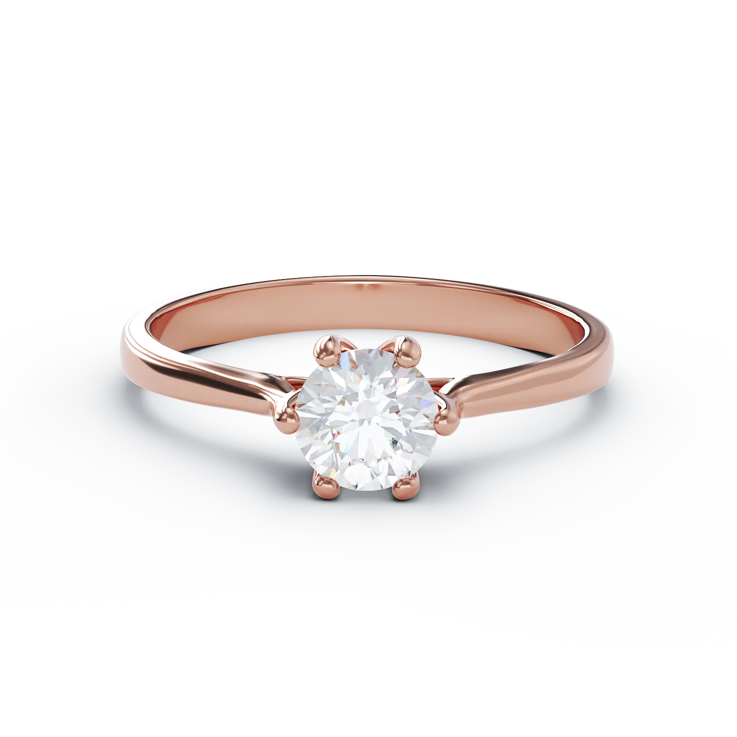 Rose gold engagement ring