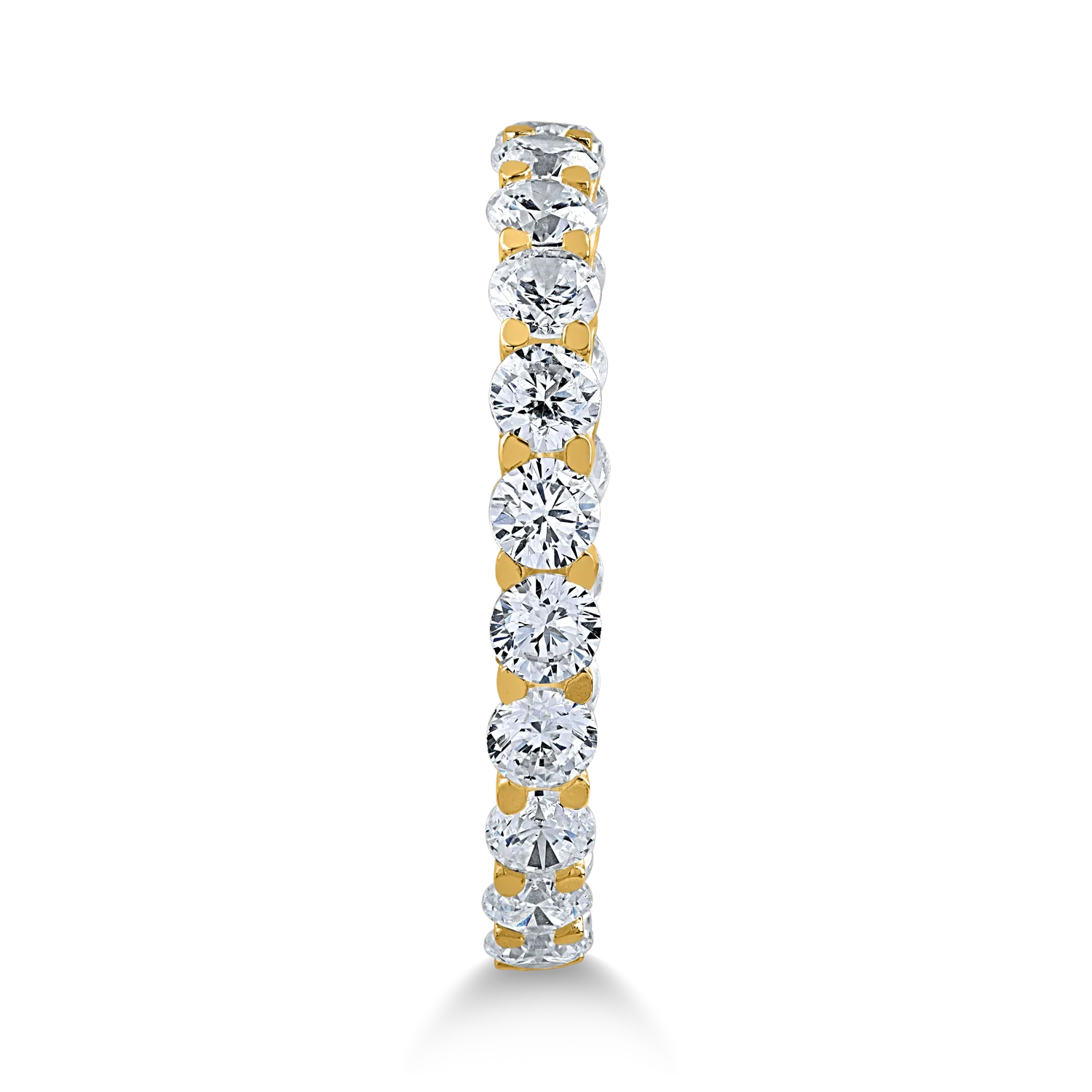 Eternity ring in yellow gold