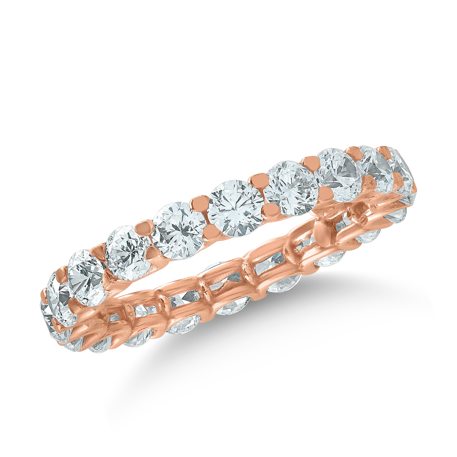 Eternity ring in rose gold