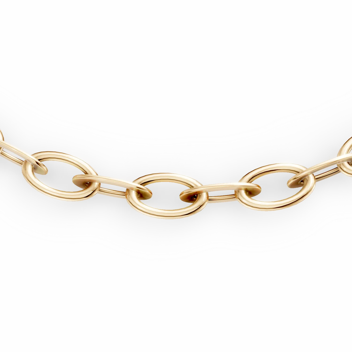 Yellow gold chain bracelet