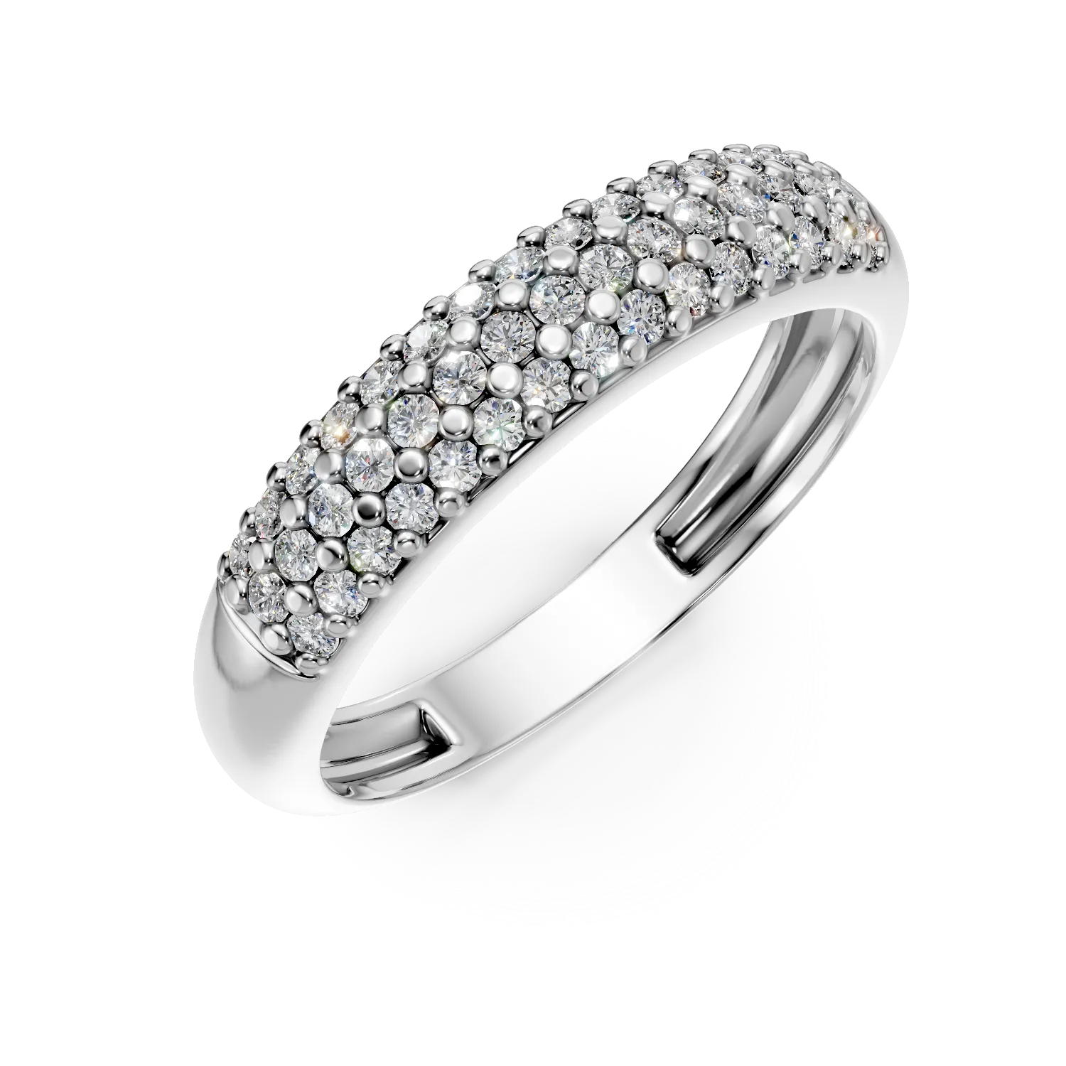 Fehérarany fél örökkévalóság gyűrű mikrokeményítő cirkóniával-159680