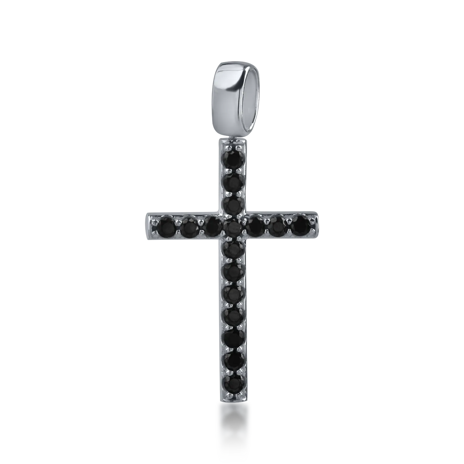 White gold cross pendant