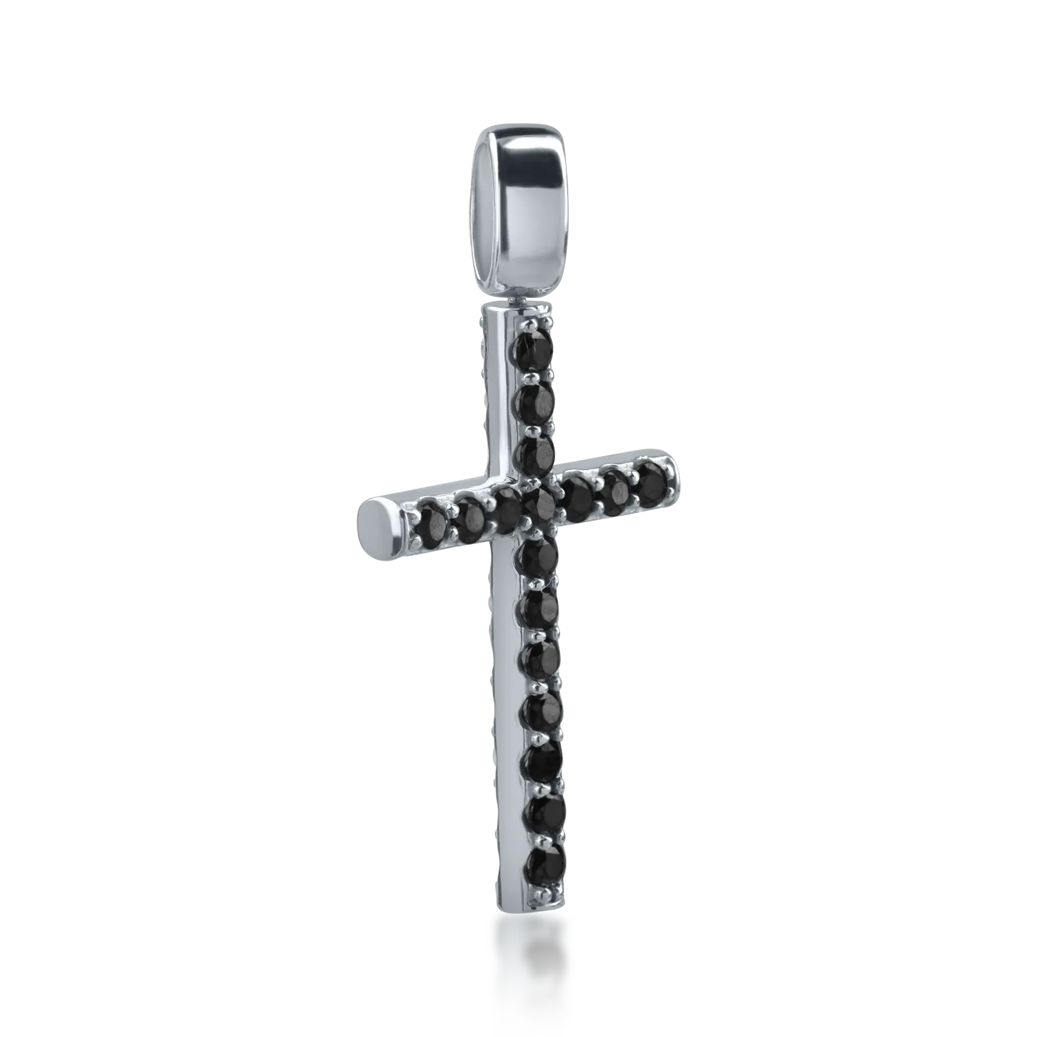 White gold cross pendant