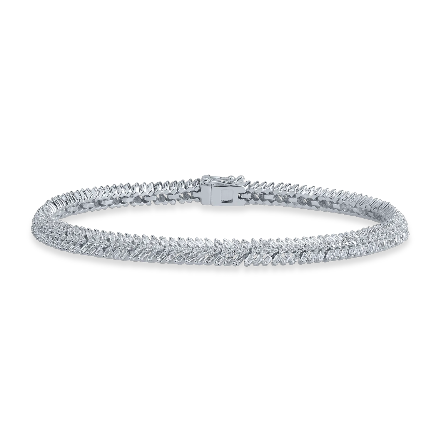 Bratara din aur alb cu diamante de 2.21ct-159909