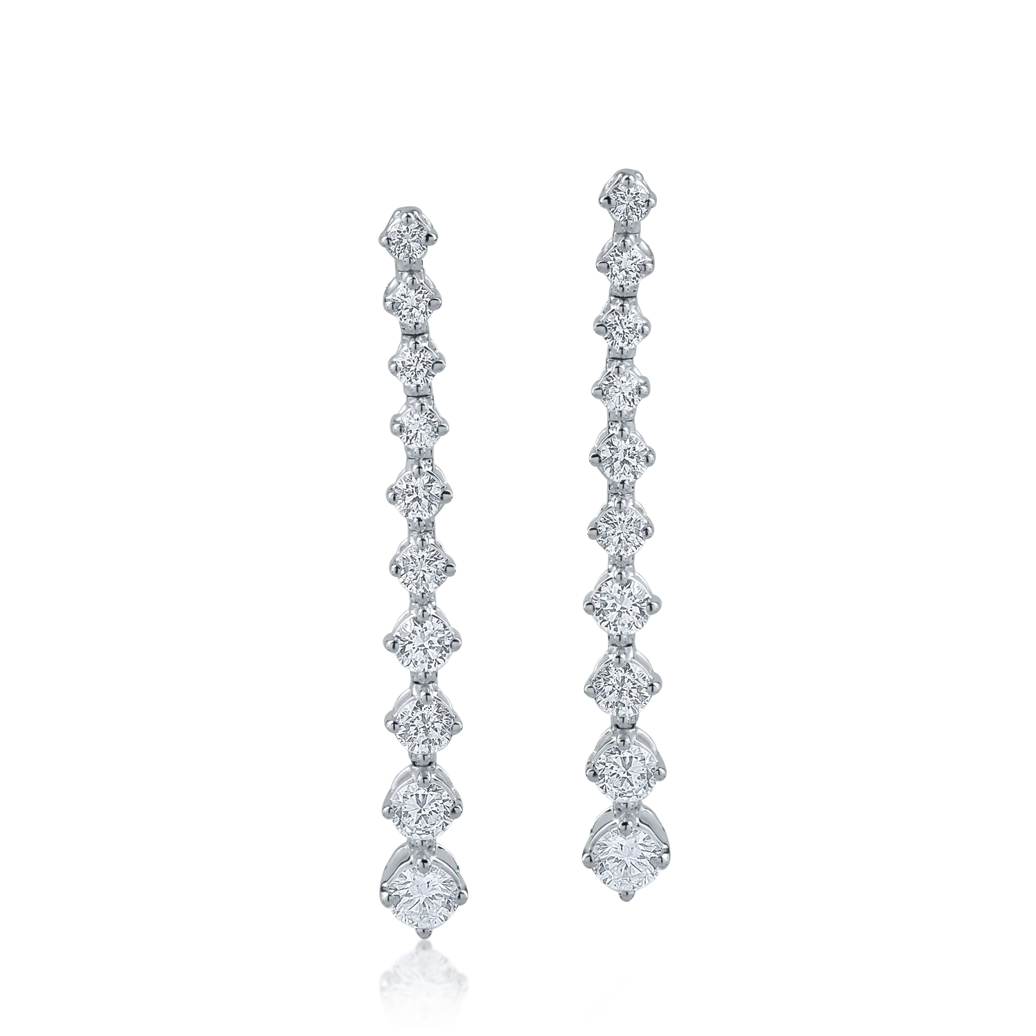 White gold earrings with 1.14ct diamonds