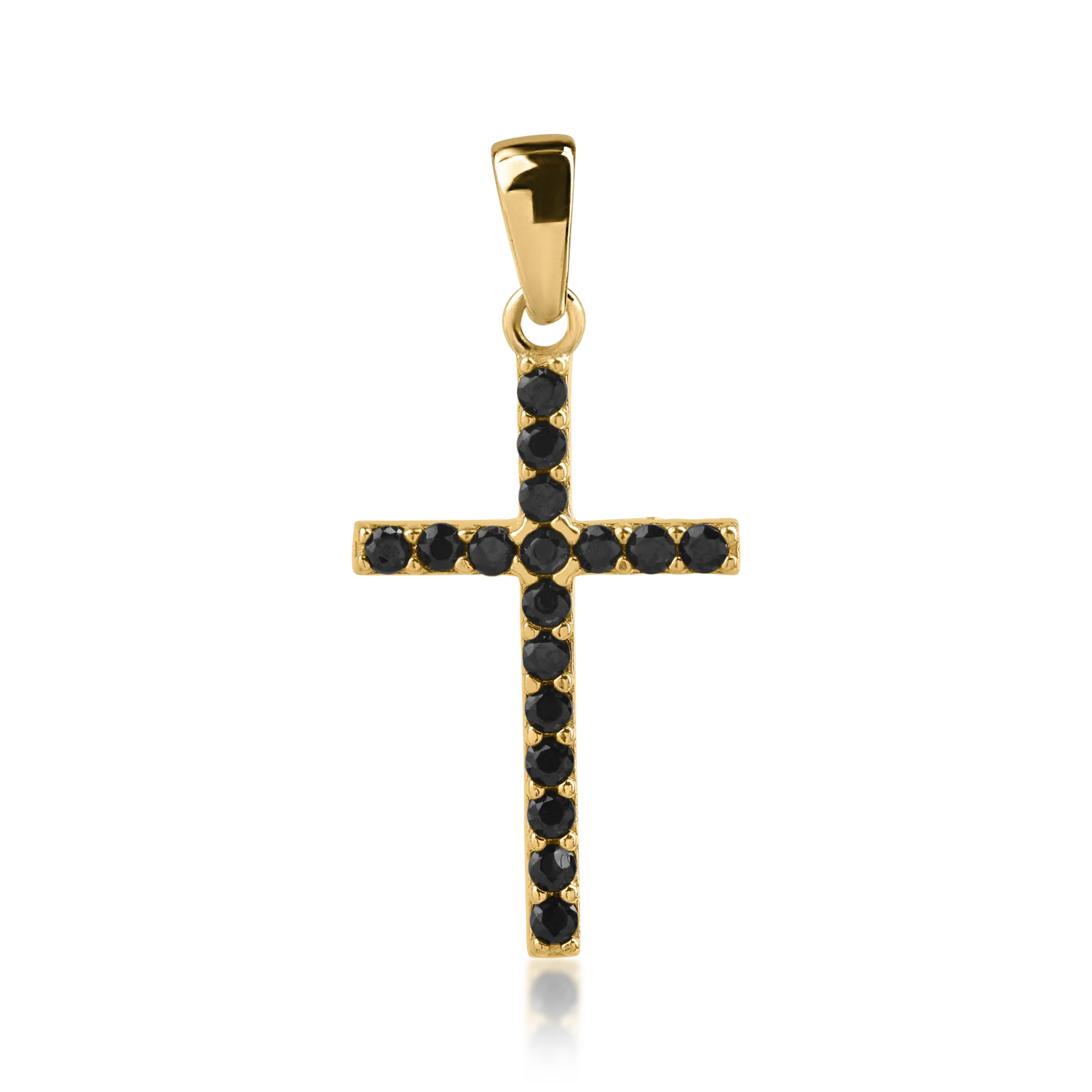 Pandantiv cruce din aur galben