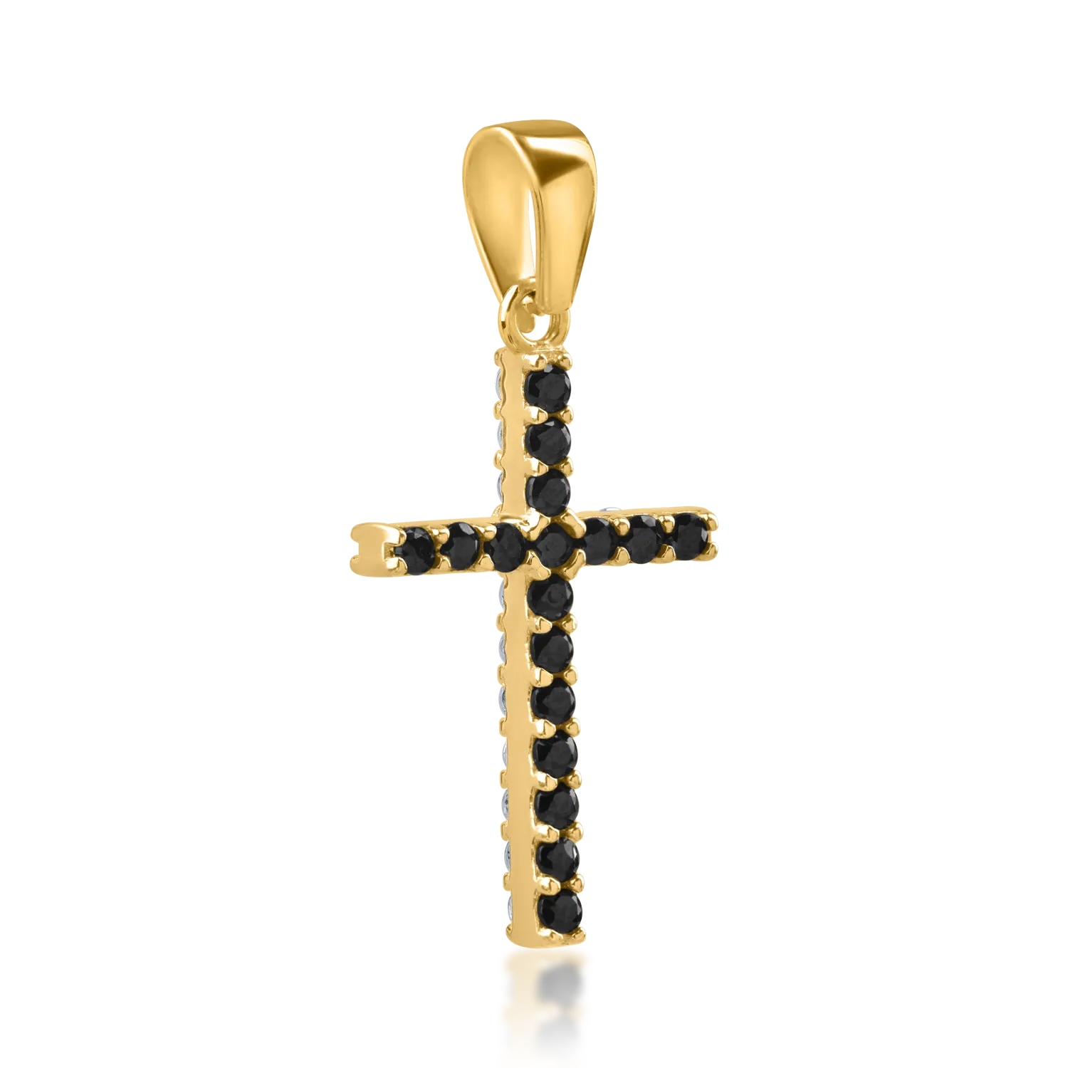 Pandantiv cruce din aur galben