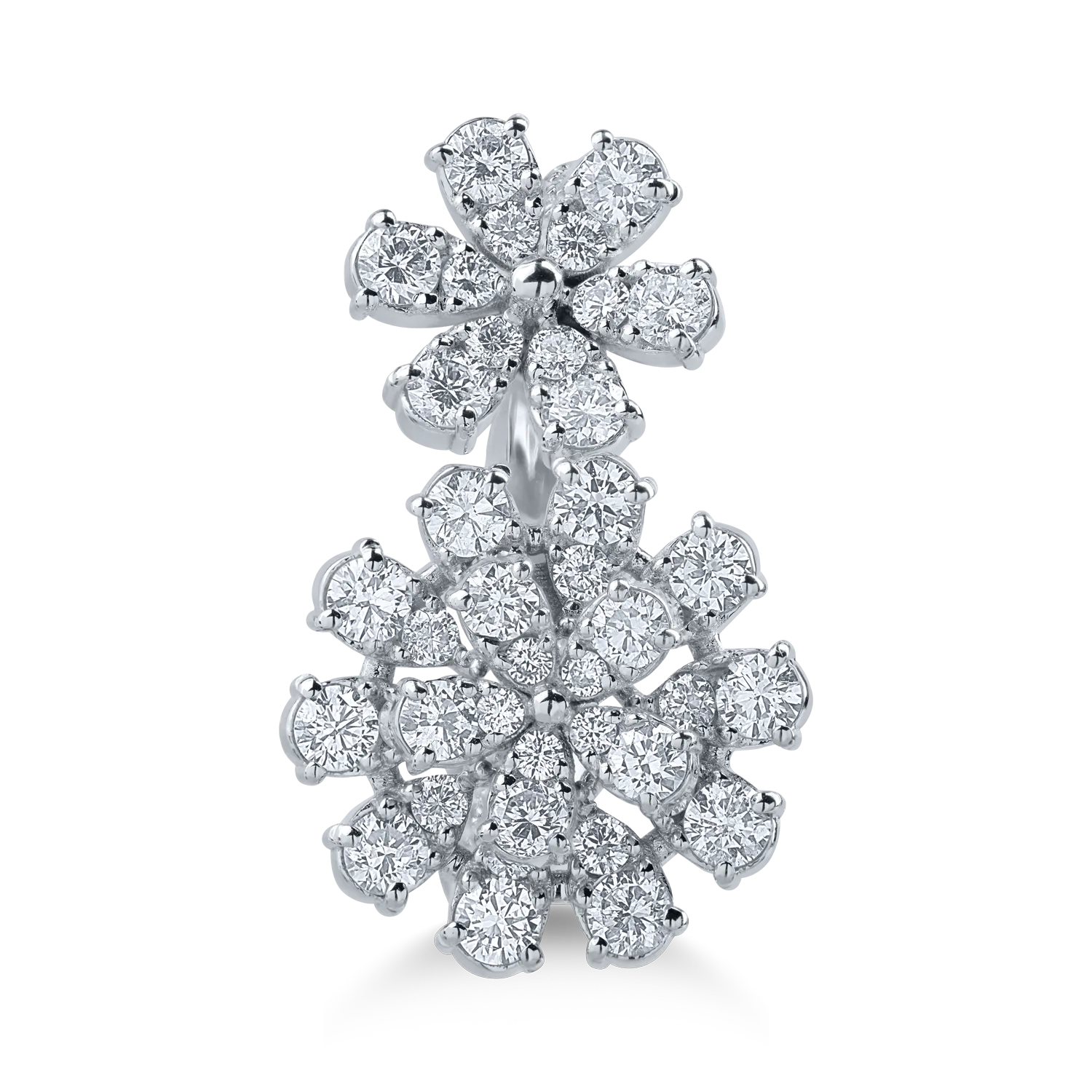 Fehérarany gyűrű 1.56ct gyémántokkal