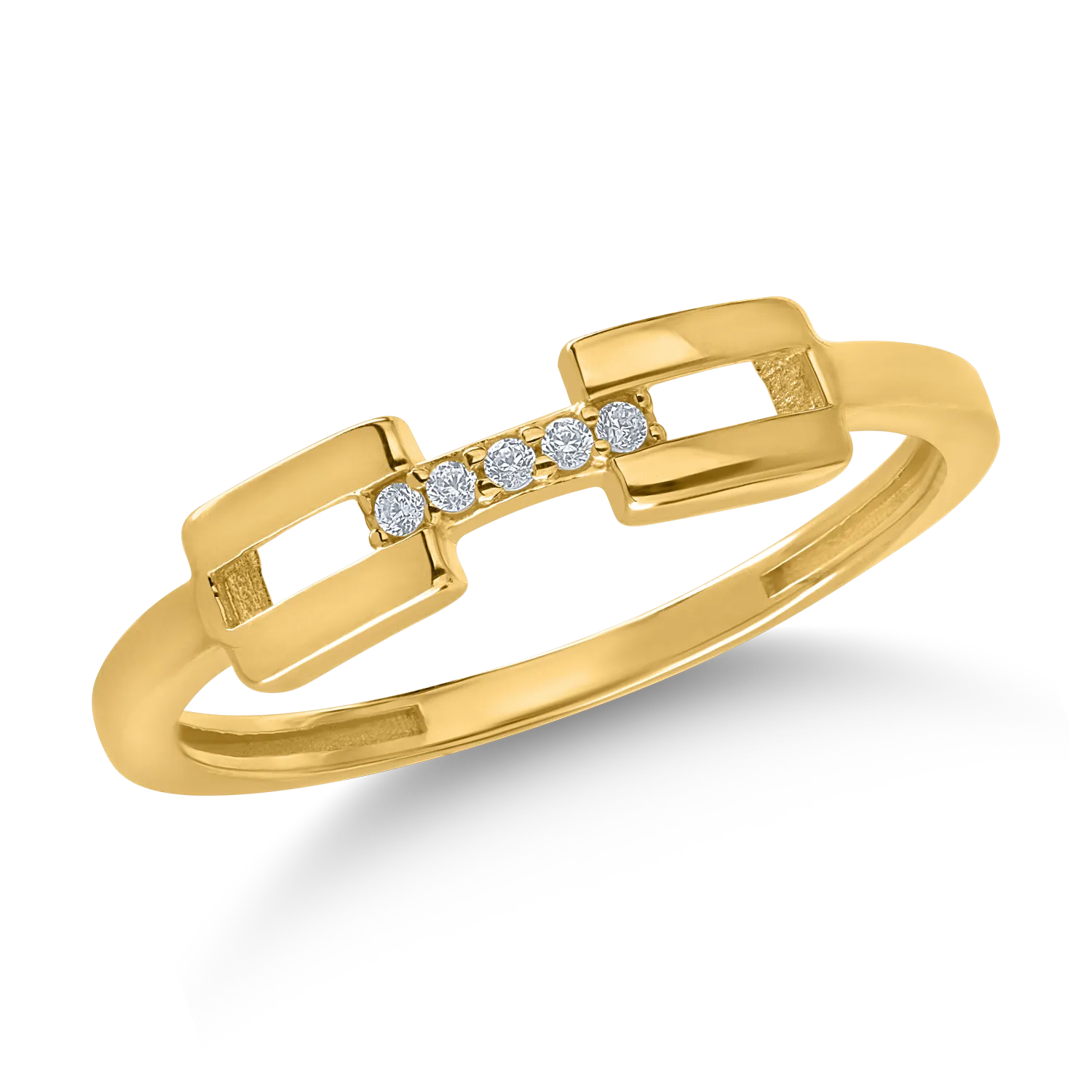 Yellow gold ring