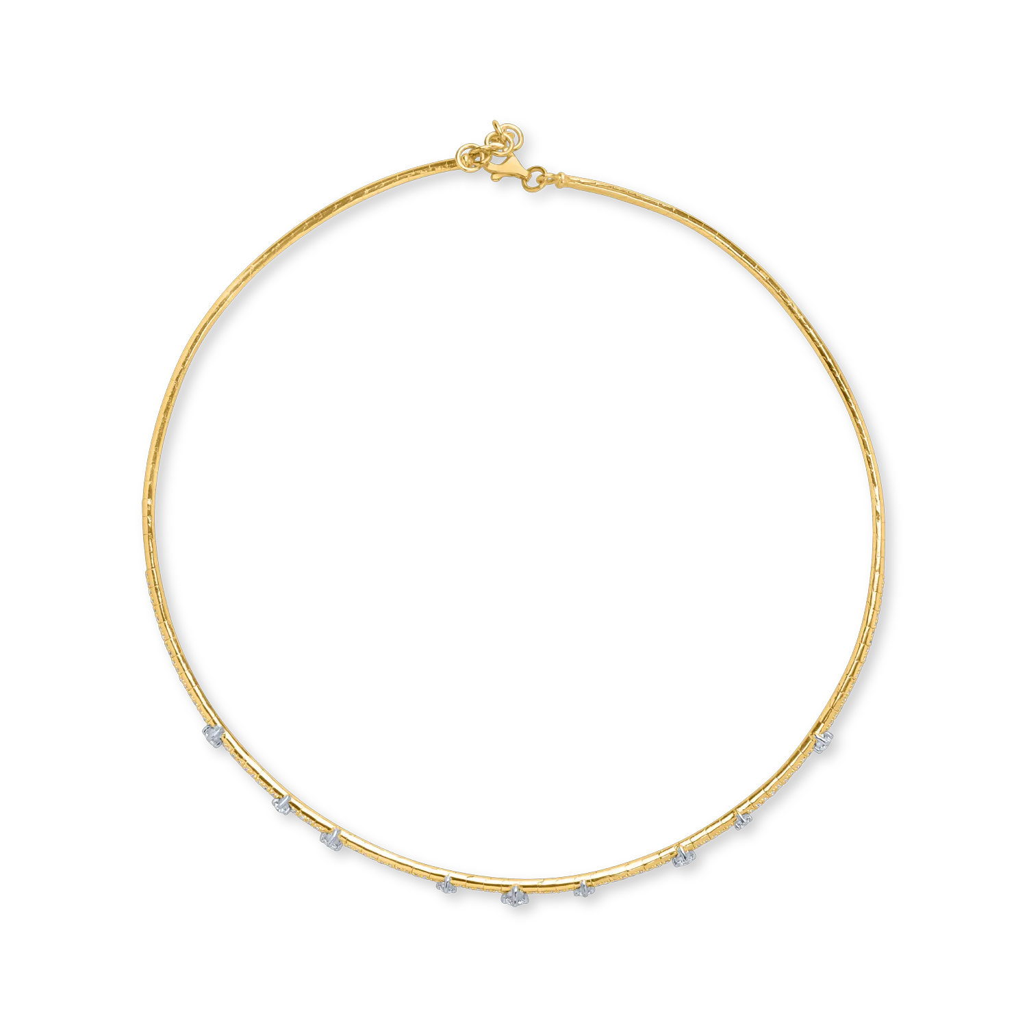 Yellow gold necklace with 1.03ct diamonds