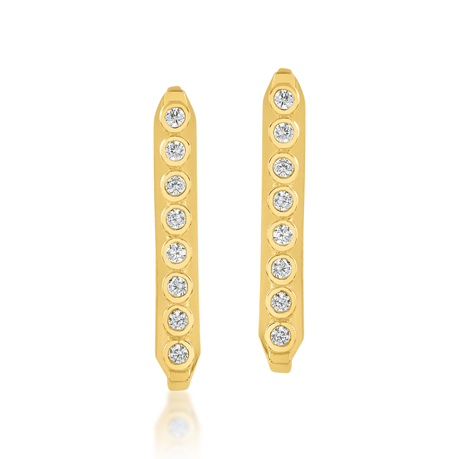 Yellow gold earrings