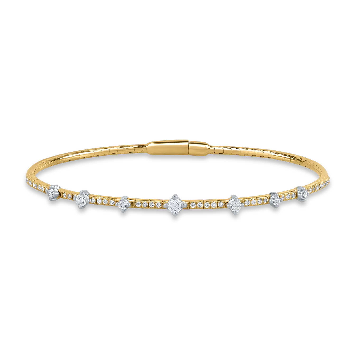 Yellow gold bracelet with 0.52ct diamonds