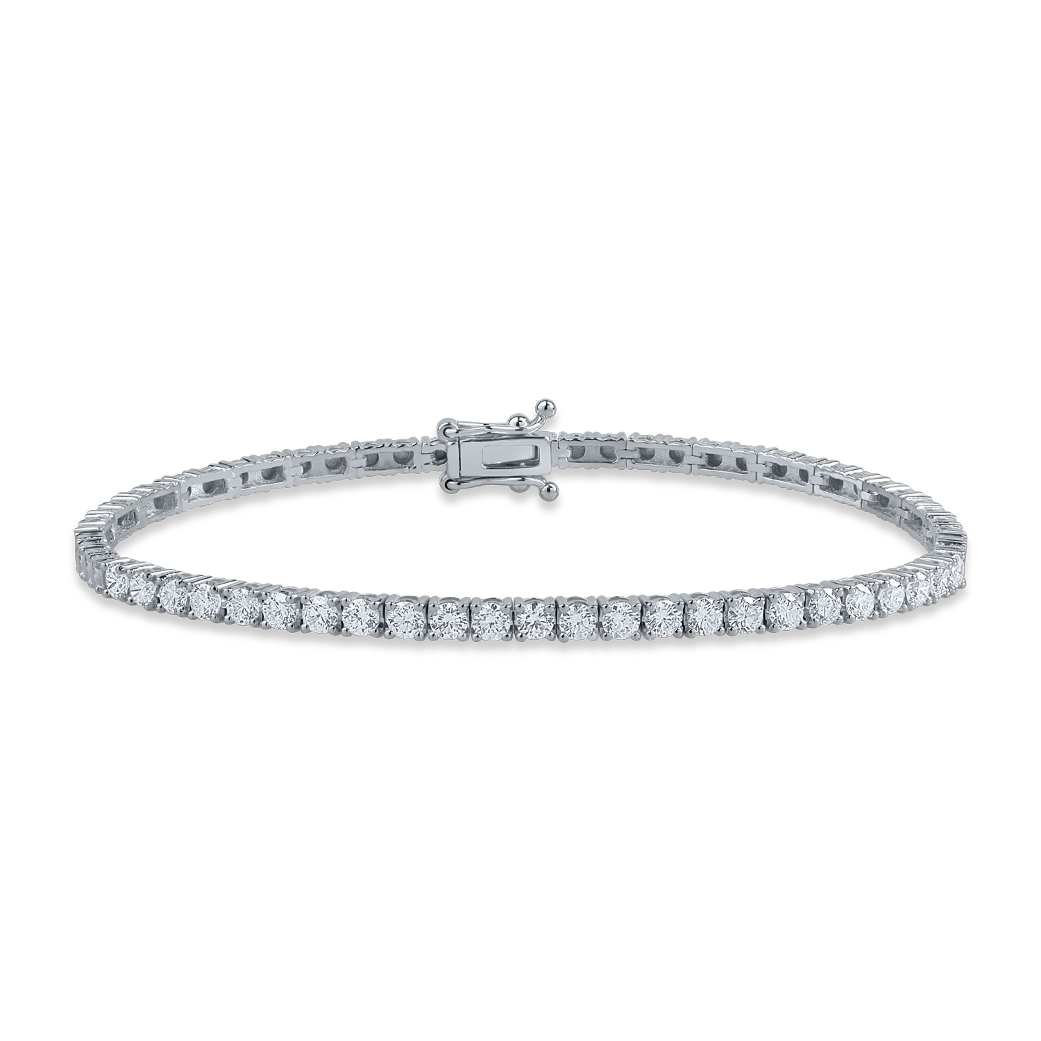 White gold tennis bracelet with 1.79ct diamonds