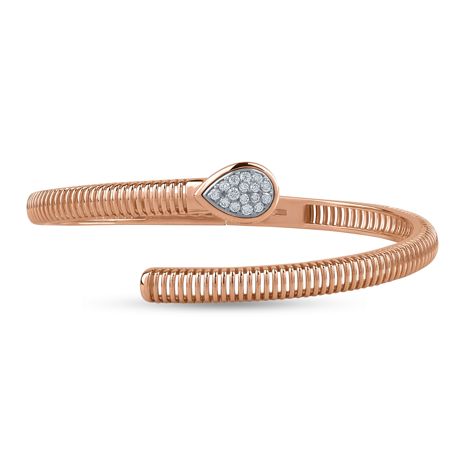 Rose gold bracelet with 0.2ct diamonds