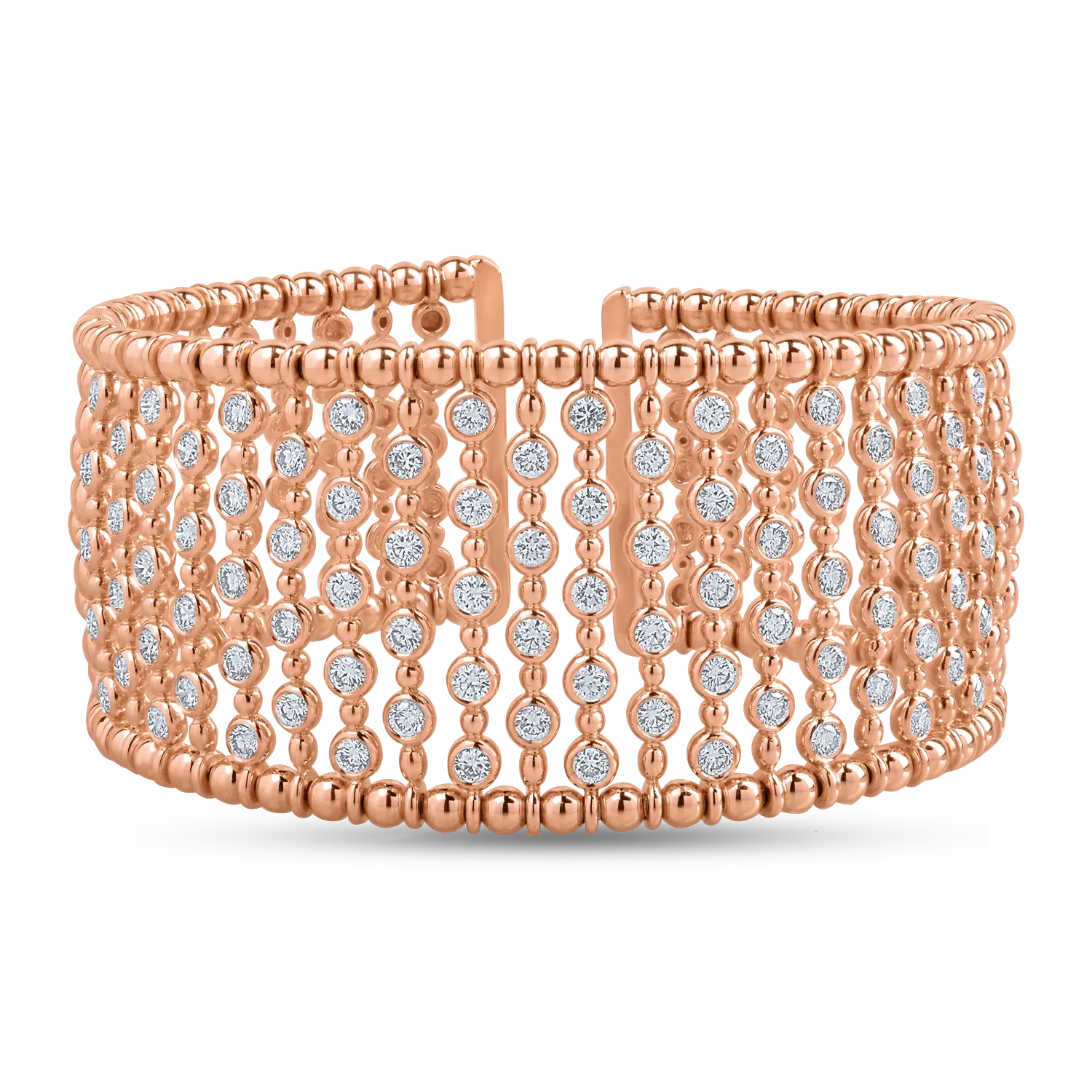 Rose gold bracelet with 4.02ct diamonds