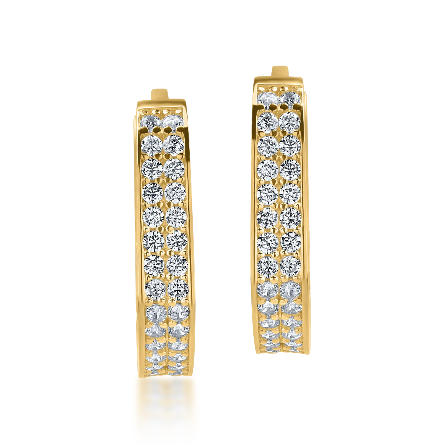 Yellow gold earrings