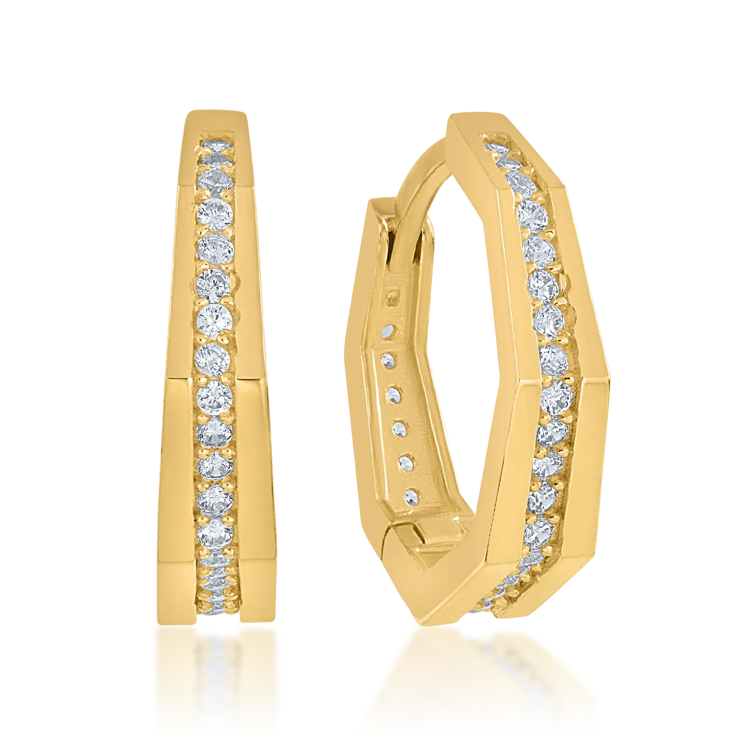 Kolczyki z żółtego złota