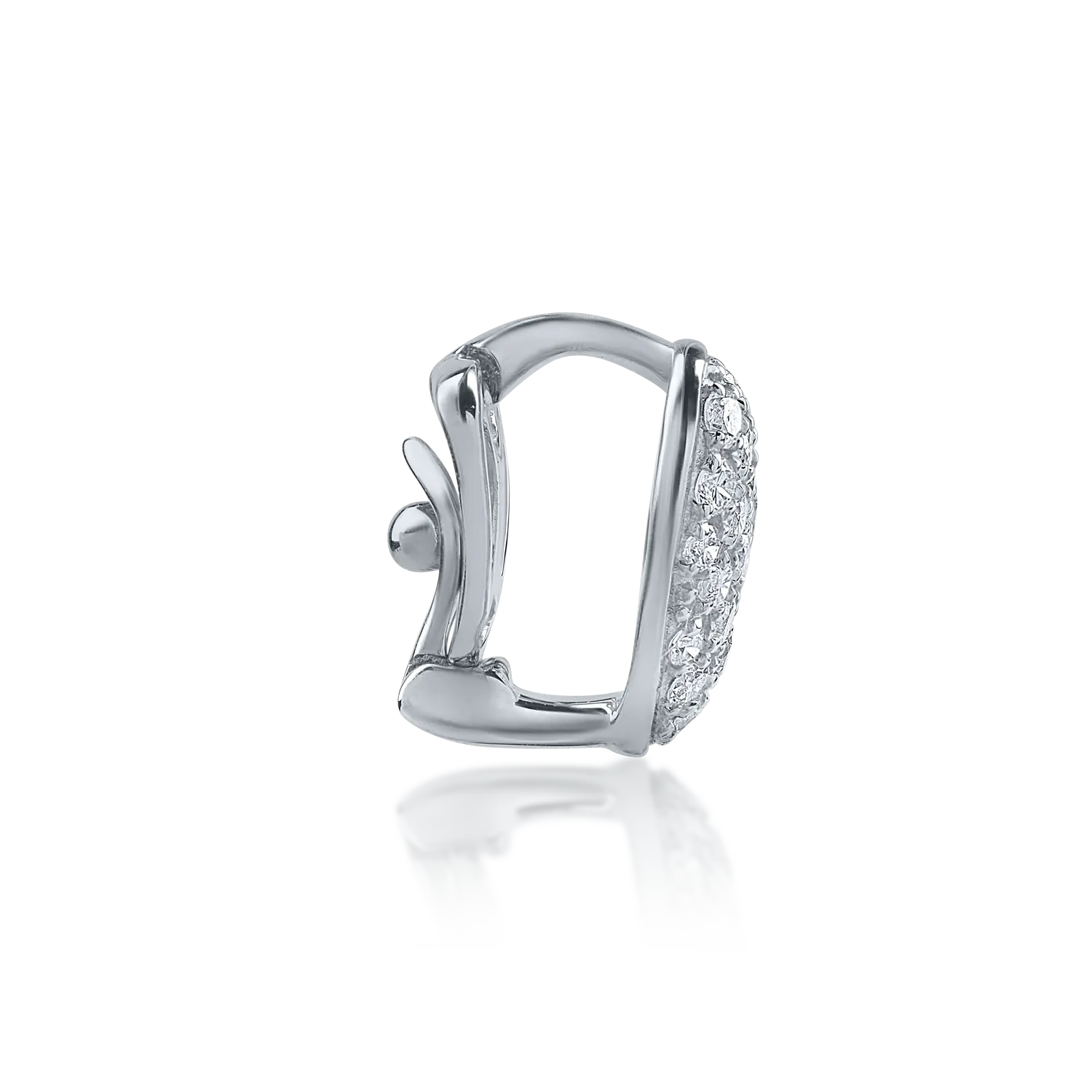 Pandantiv din aur alb cu diamante de 0.2ct