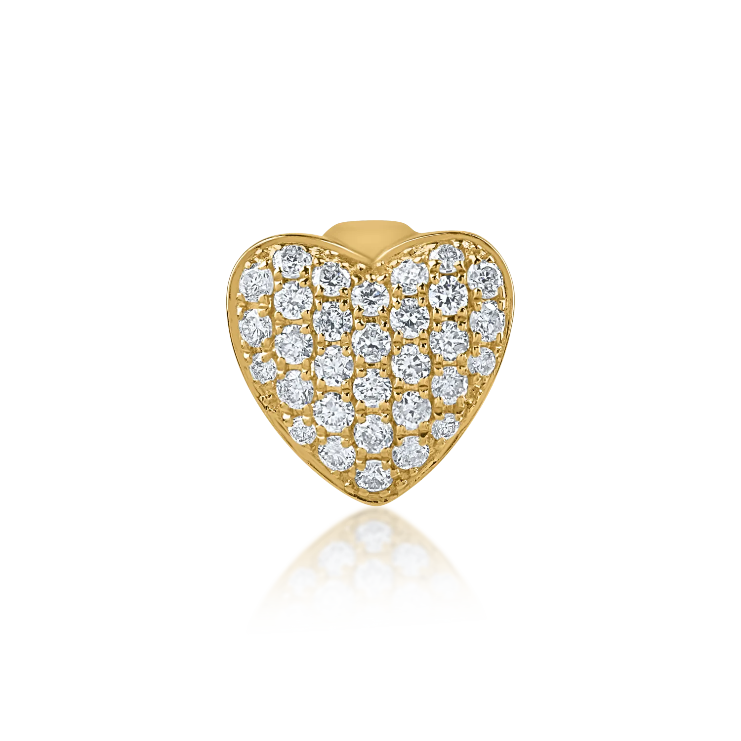 Yellow gold pendant with 0.18ct diamonds-160553