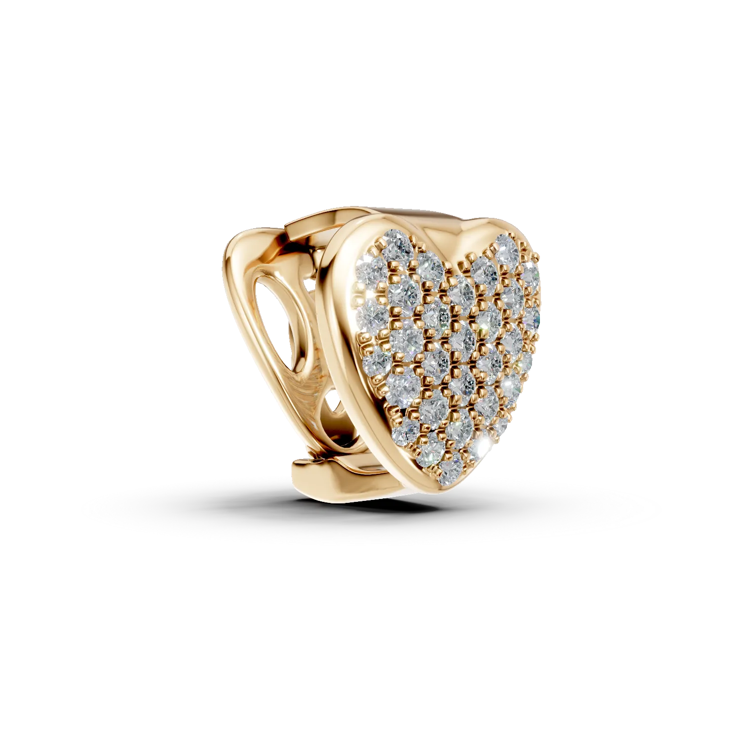 Yellow gold pendant with 0.18ct diamonds