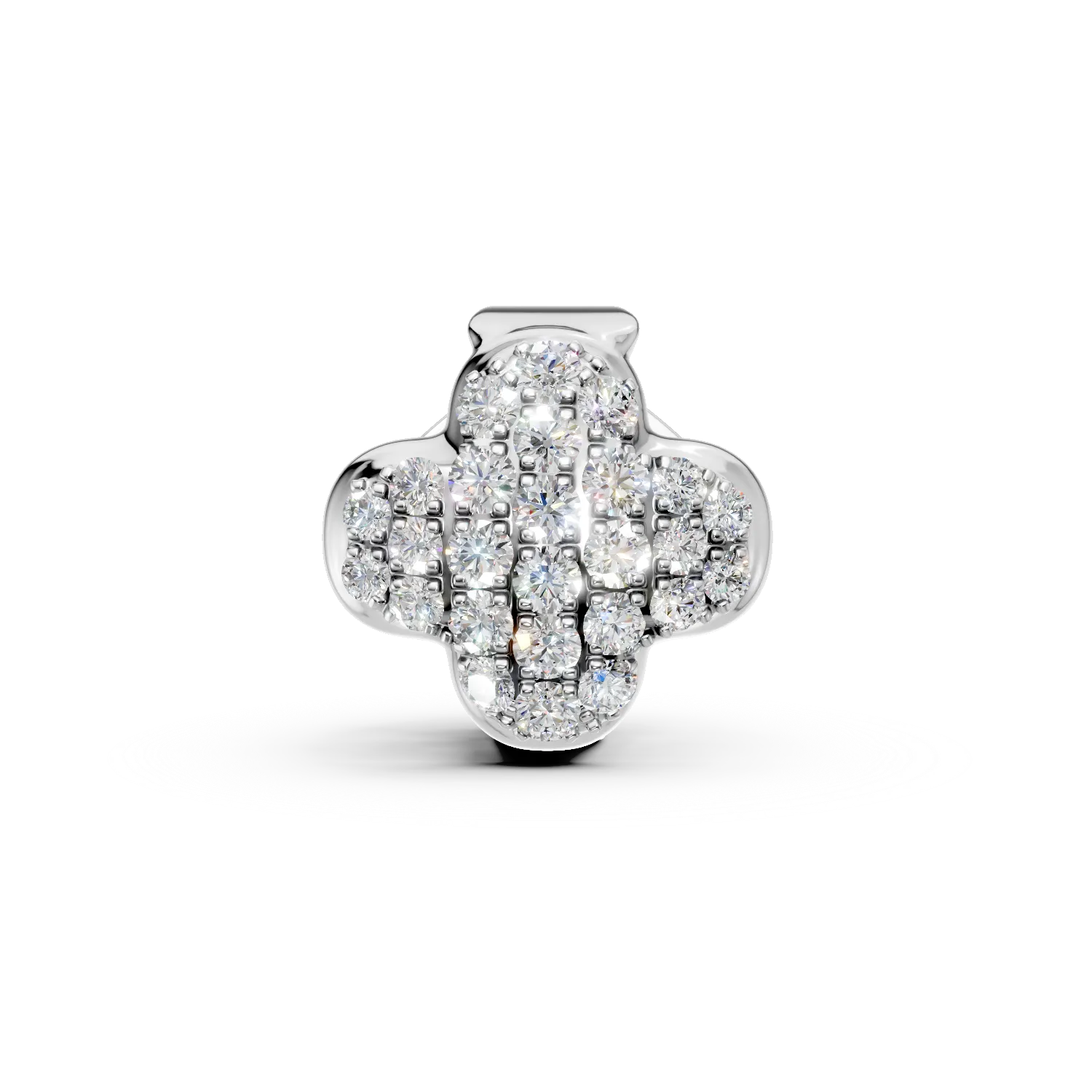 Pandantiv din aur alb cu diamante de 0.17ct