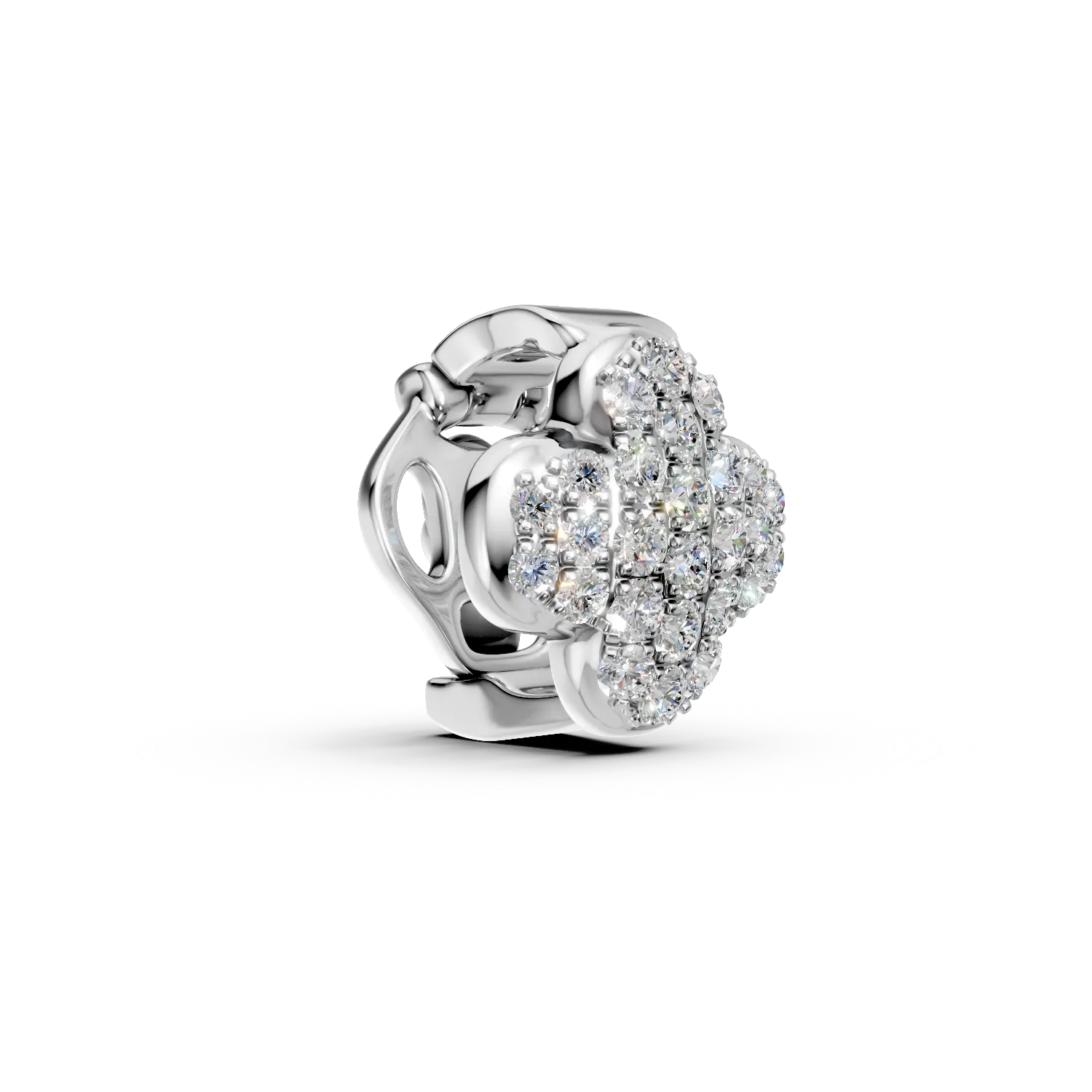 Zawieszka z białego złota z diamentami o masie 0.17ct
