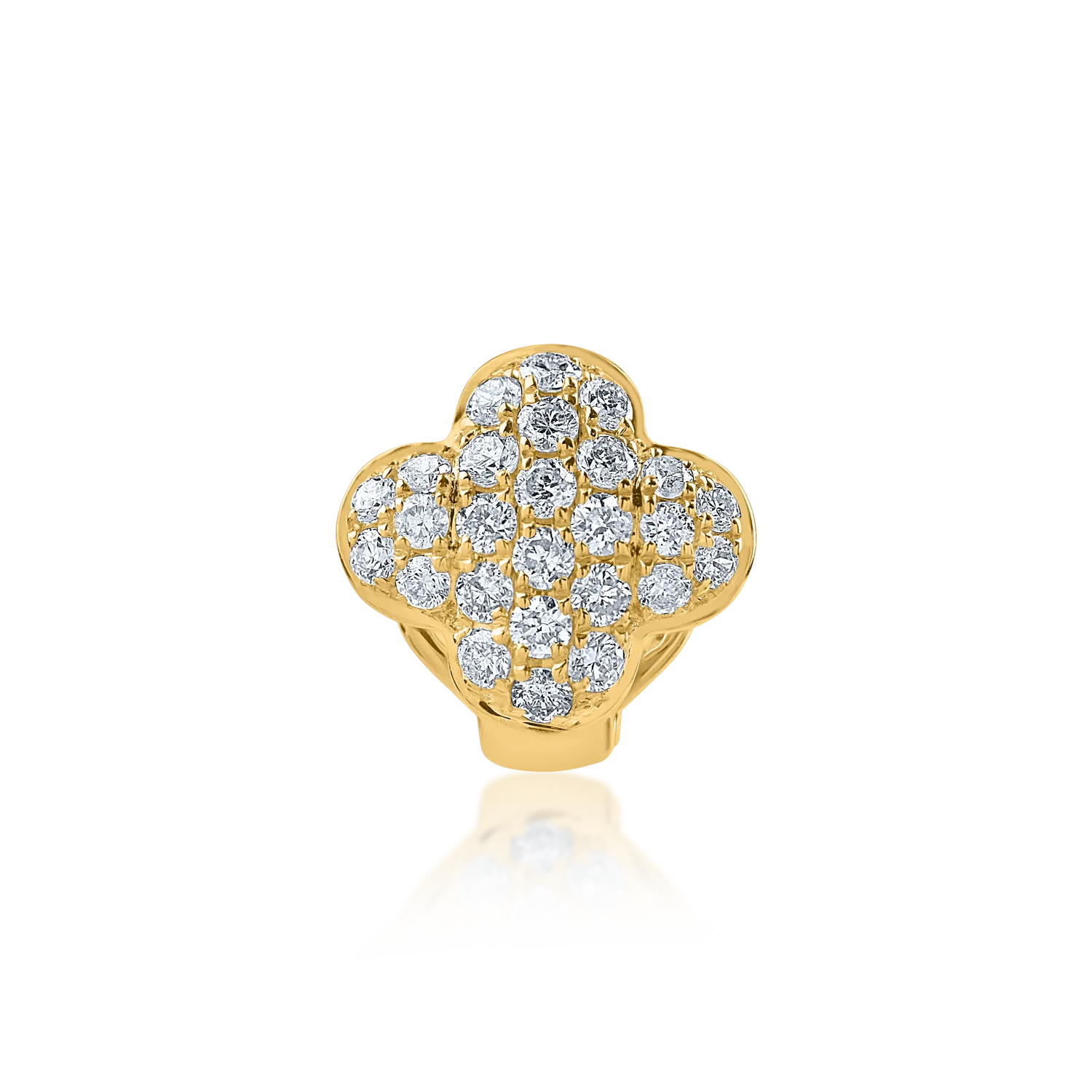 Yellow gold pendant with 0.17ct diamonds