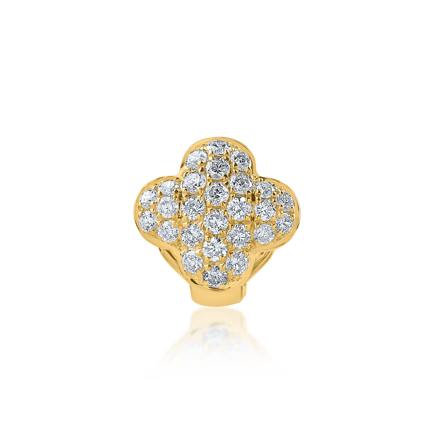 Yellow gold pendant with 0.17ct diamonds-160556