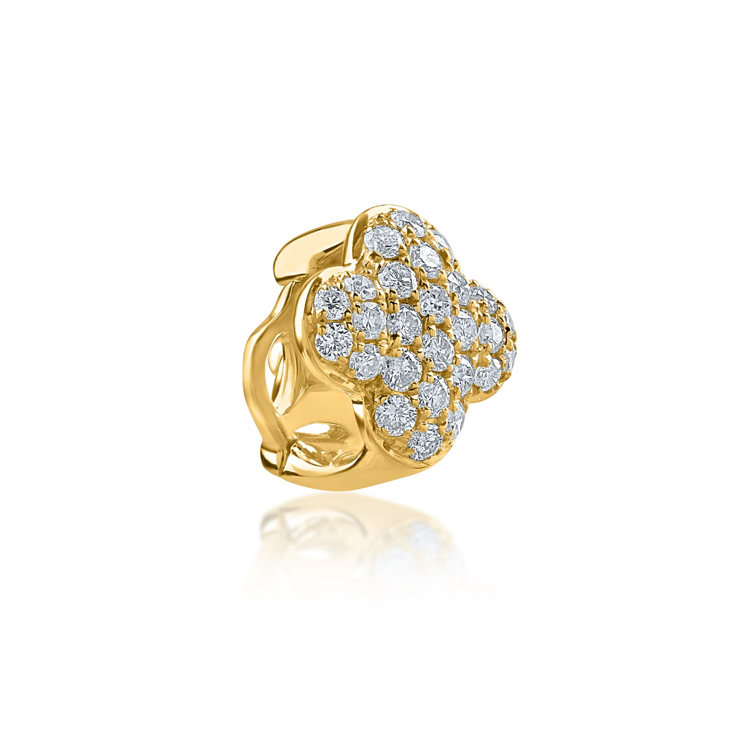 Yellow gold pendant with 0.17ct diamonds