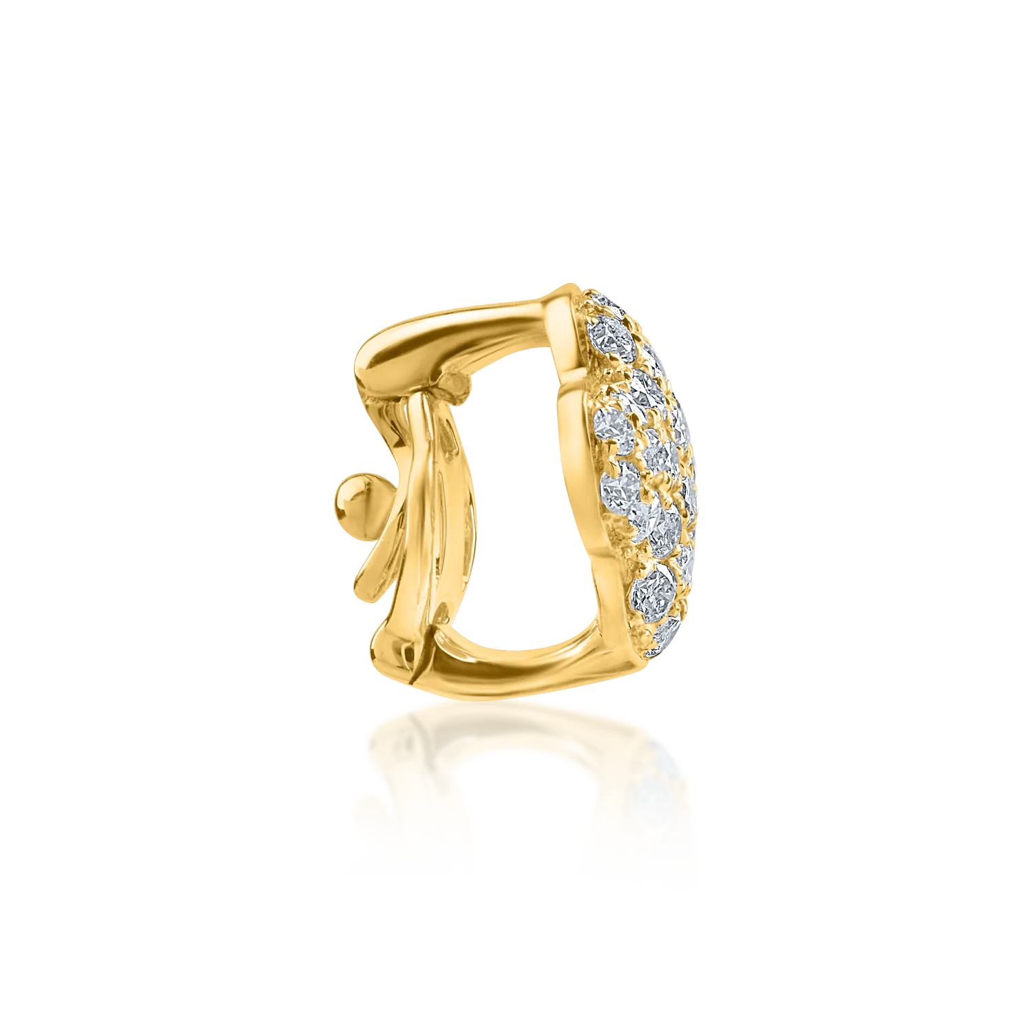 Yellow gold pendant with 0.17ct diamonds